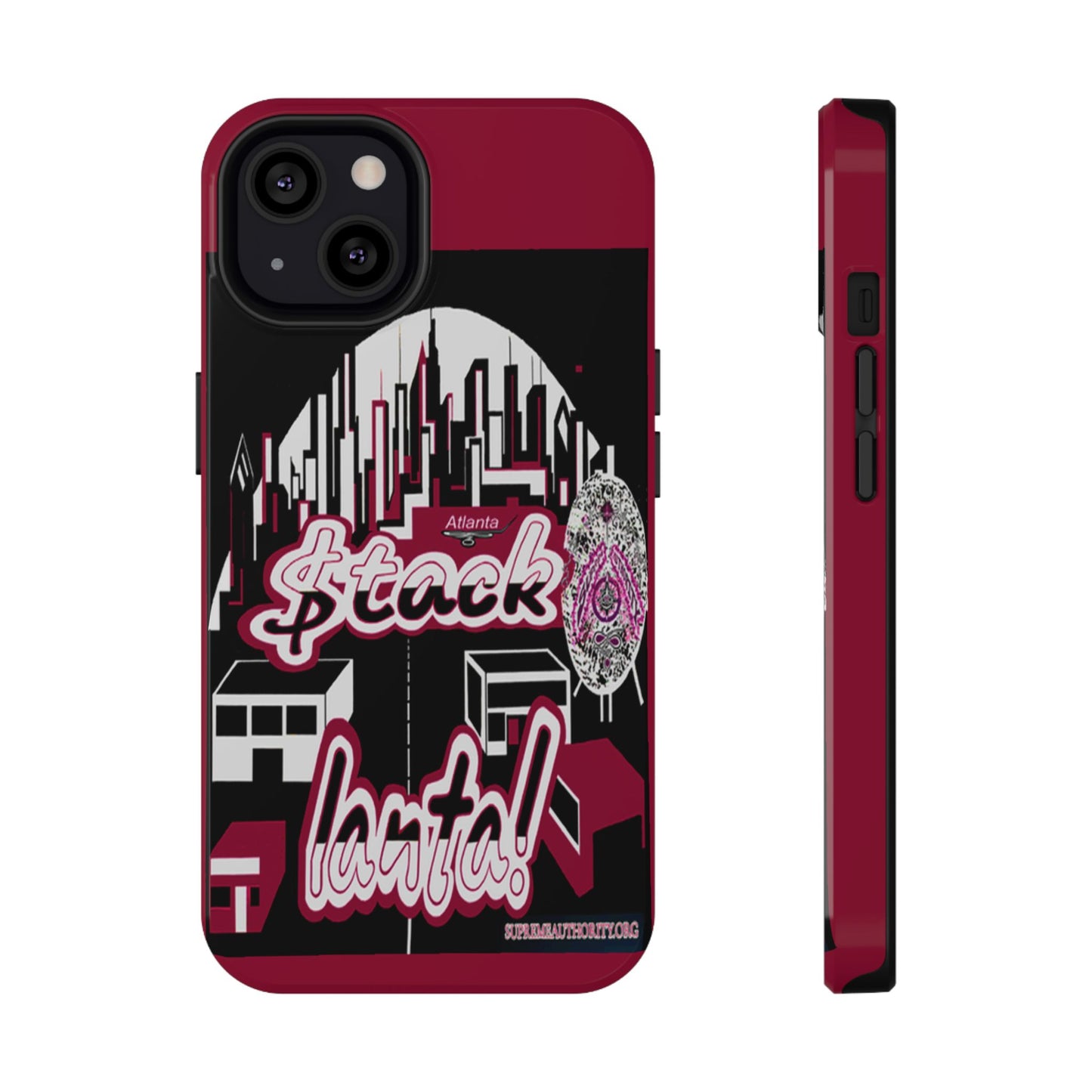 Stack-lanta 2!Remix Red Supreme Authority Iphone ONLY -Impact-Resistant Cases