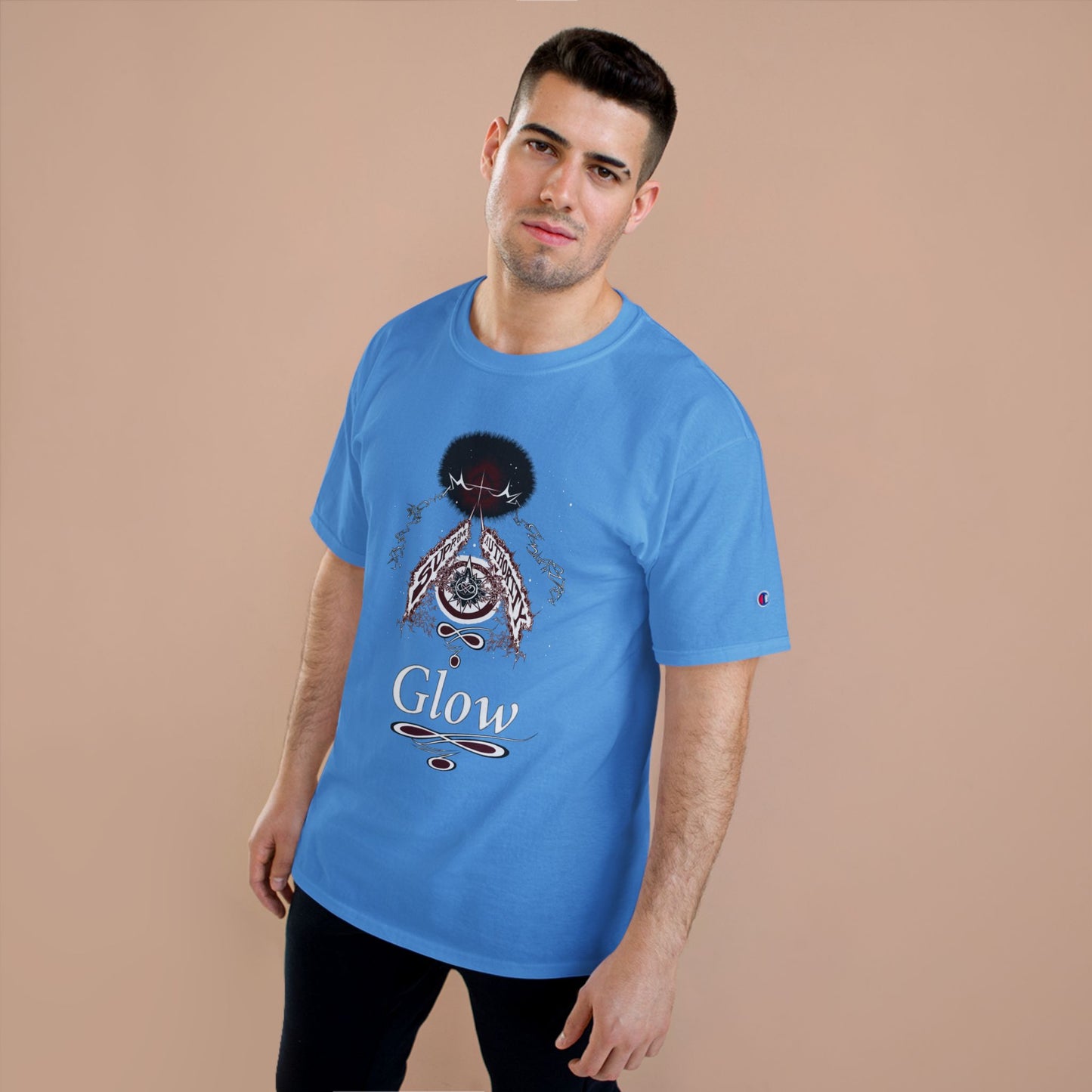 Supreme Authority Glow Philippians 4:13 Champion T-Shirt