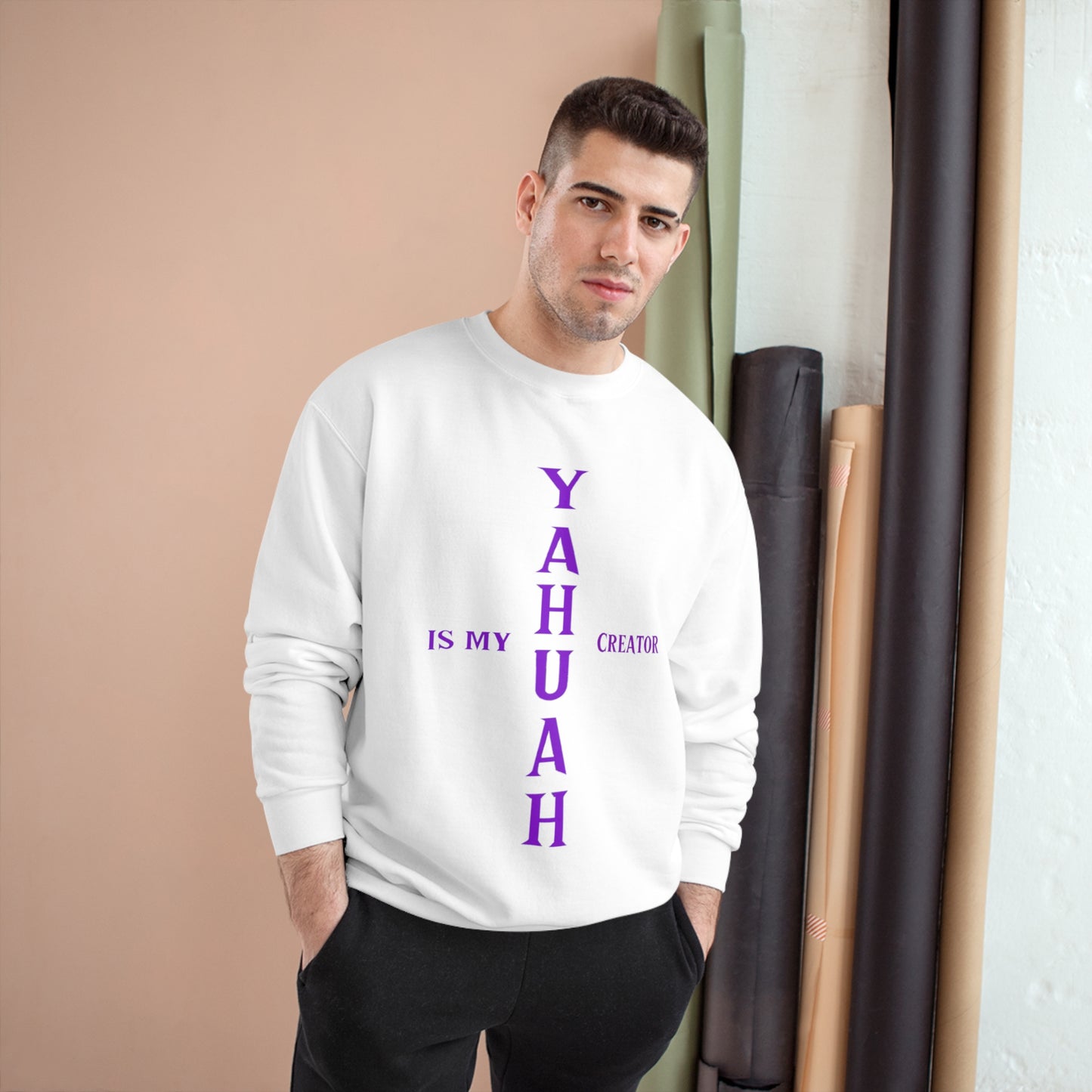 YAHUAH CREATOR - Lady J - custom - Champion Sweatshirt