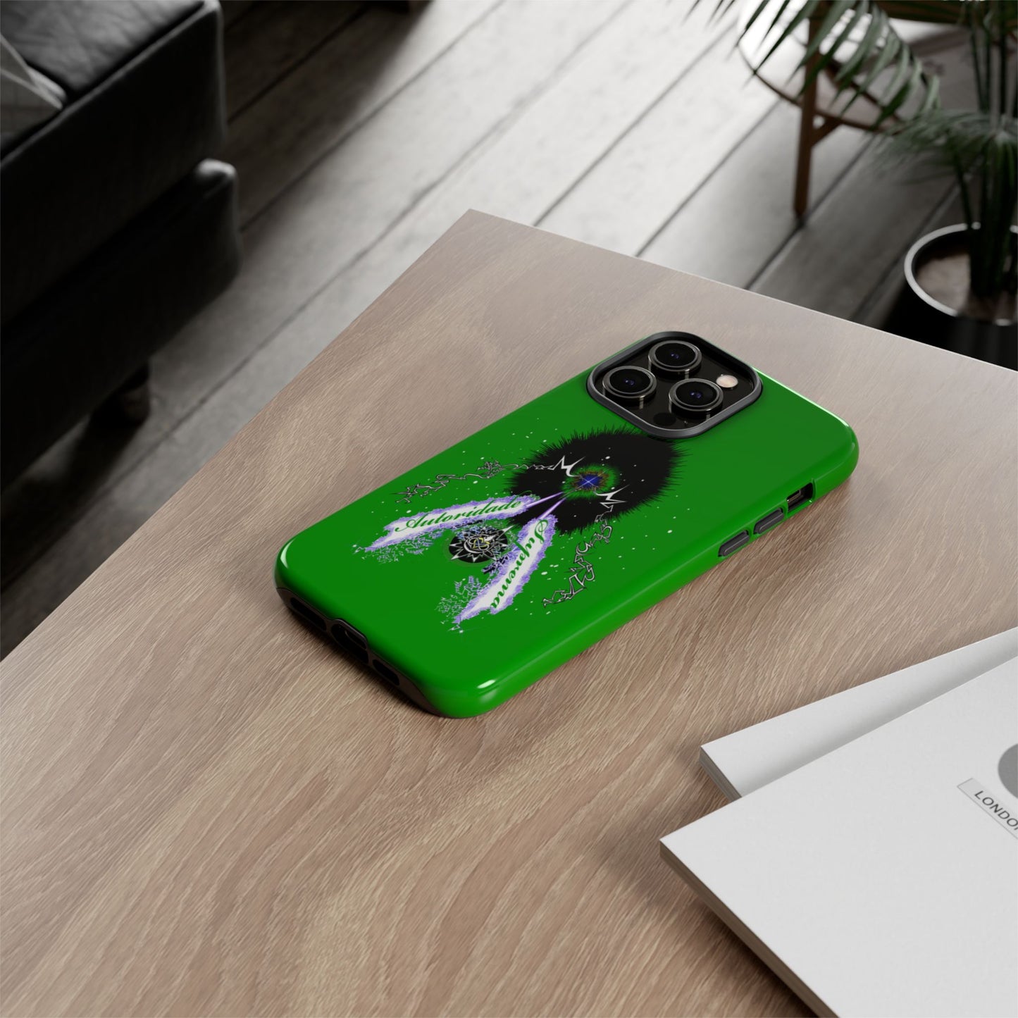 Autoridade Suprema -Portuguese -Green-Iphone only! Tough Cases