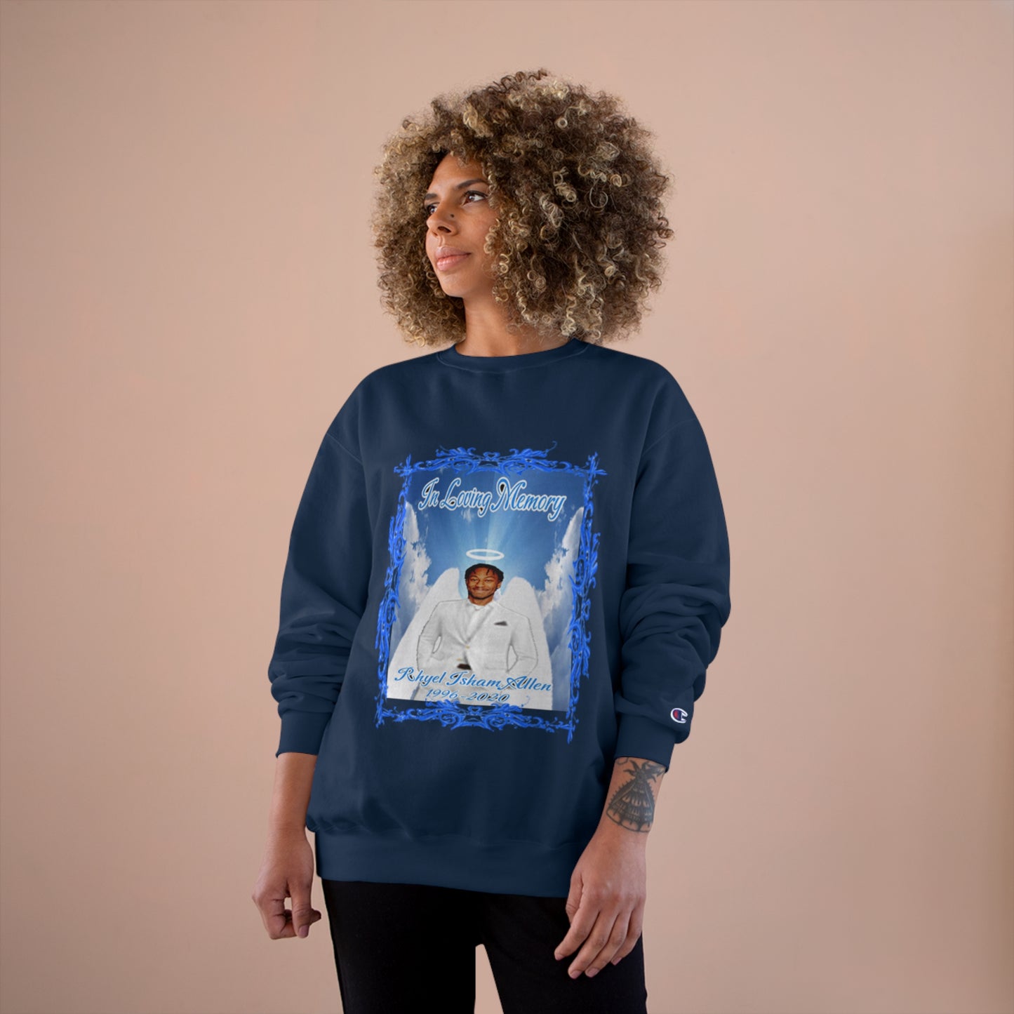 Rhyel - In Loving Memory - Custom - Champion Sweatshirt