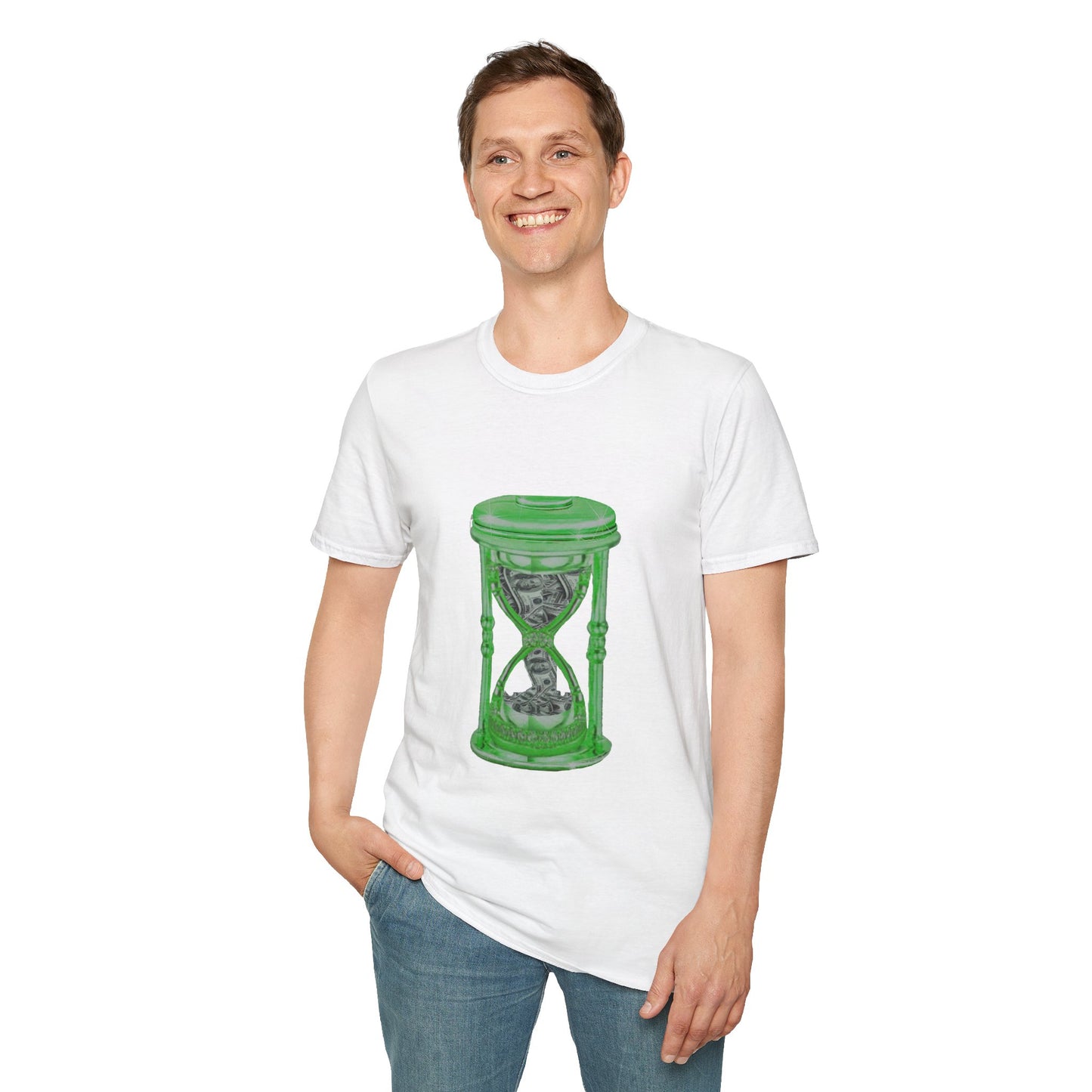 MY Time is MONEY Green - Unisex Softstyle T-Shirt