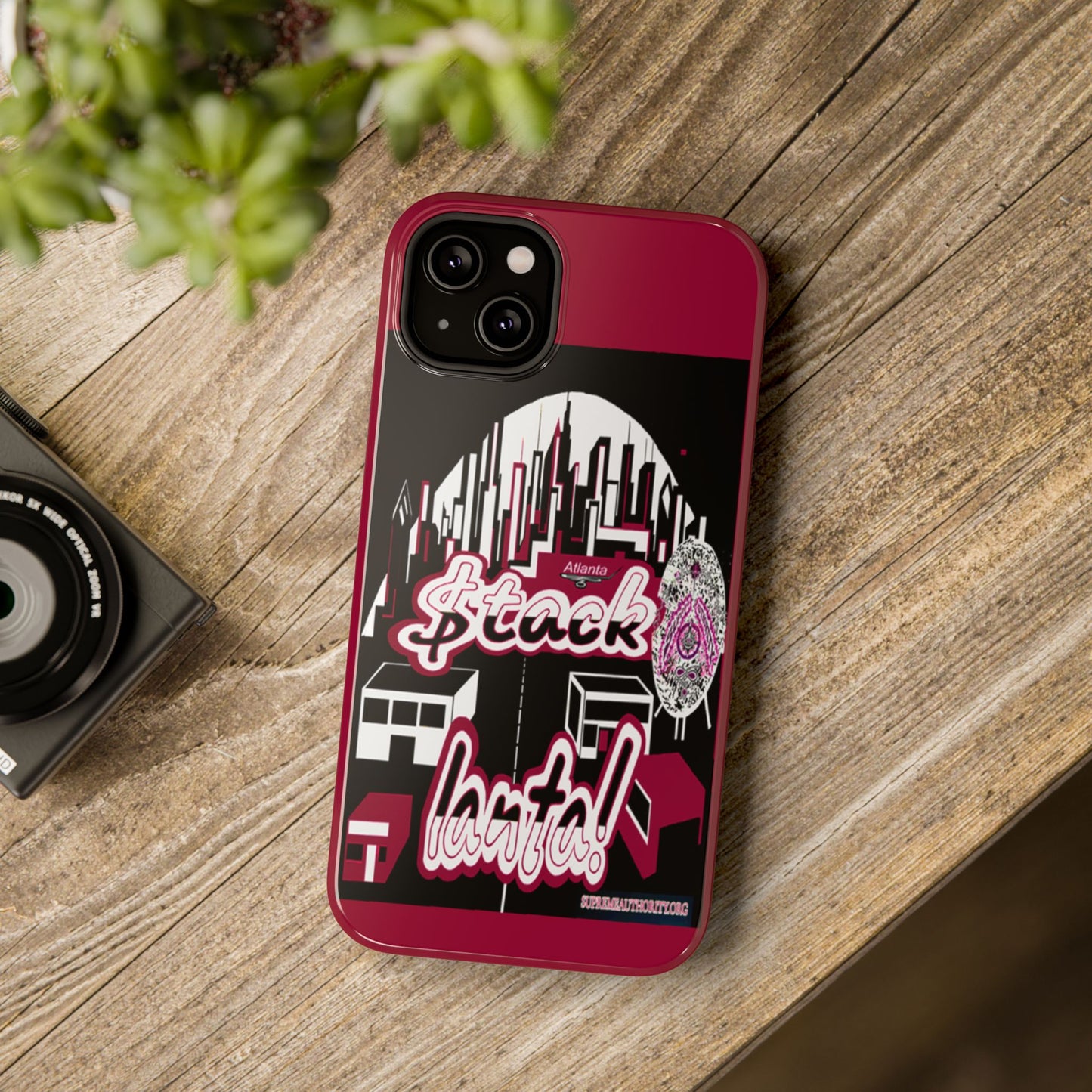 Stack-lanta 2!Remix Red Supreme Authority Iphone ONLY -Impact-Resistant Cases