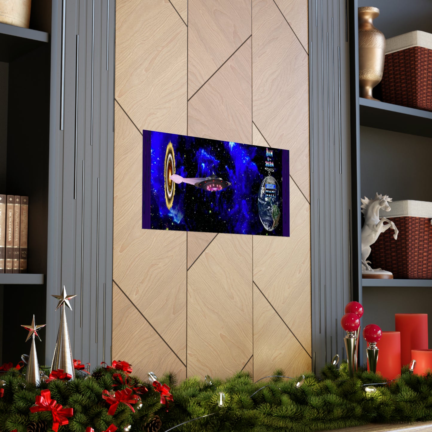 Miami Alien Mall 1 Matte Horizontal Posters