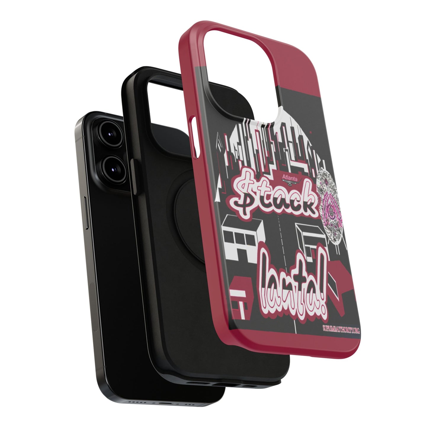 Stack-lanta 2!Remix Red Supreme Authority Iphone ONLY -Impact-Resistant Cases