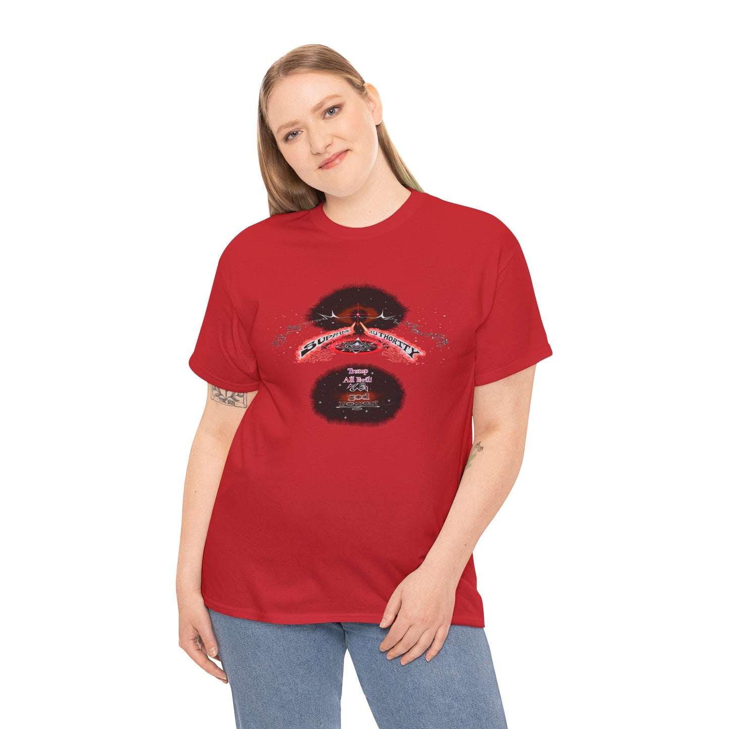 Supreme Authority Trump All Evil -Unisex Heavy Cotton Tee