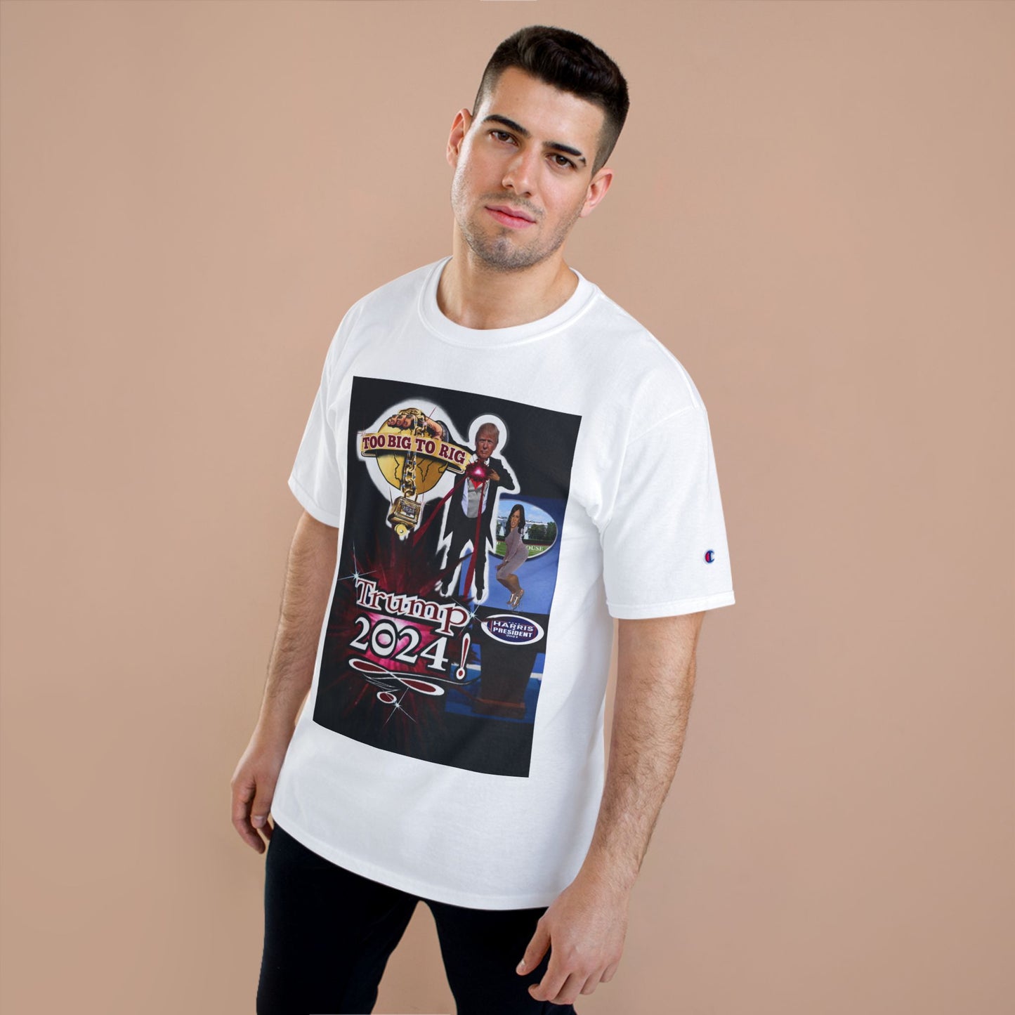 Trump Too Big To Rig! 2024! Premium - Champion T-Shirt