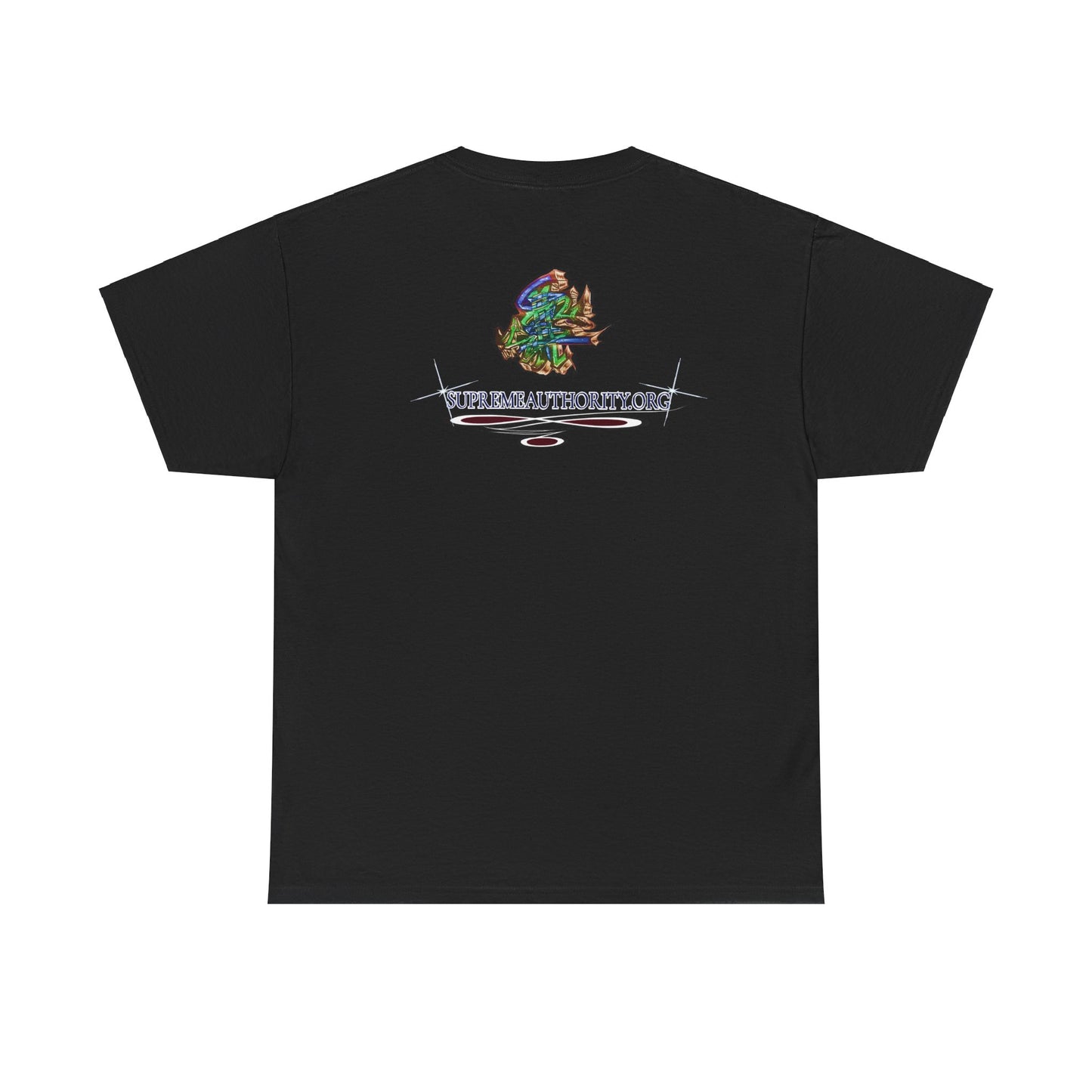 Stack-lanta Get Money graffiti Supreme Authority Unisex Heavy Cotton Tee
