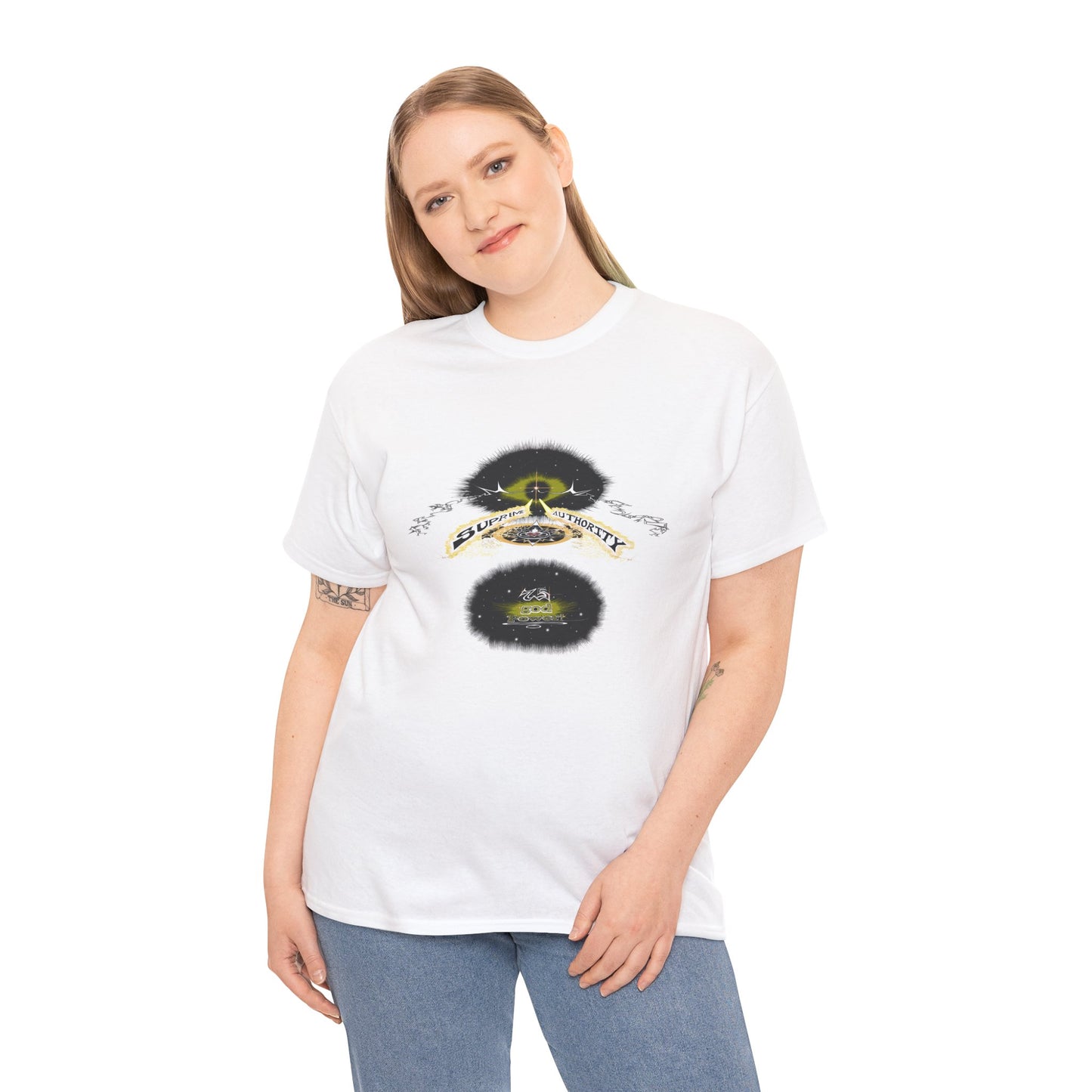 Copy of Supreme Authority god Power Gold -Unisex Heavy Cotton Tee