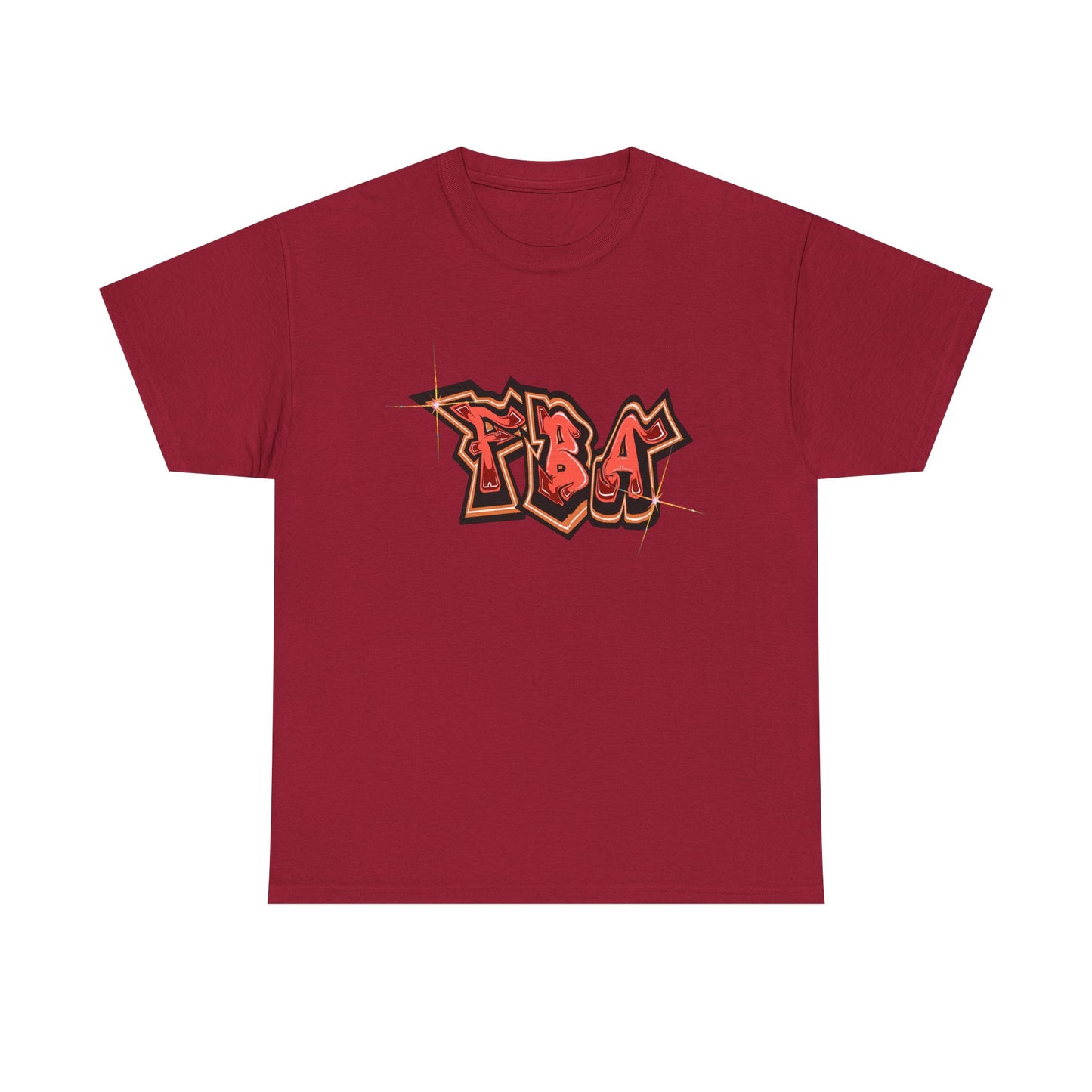 FBA Bling, Graffiti Art Unisex Heavy Cotton Tee, Streetwear T-Shirt, Urban Fashion, Casual Wear, Graphic Tee, Gift for Young Adults