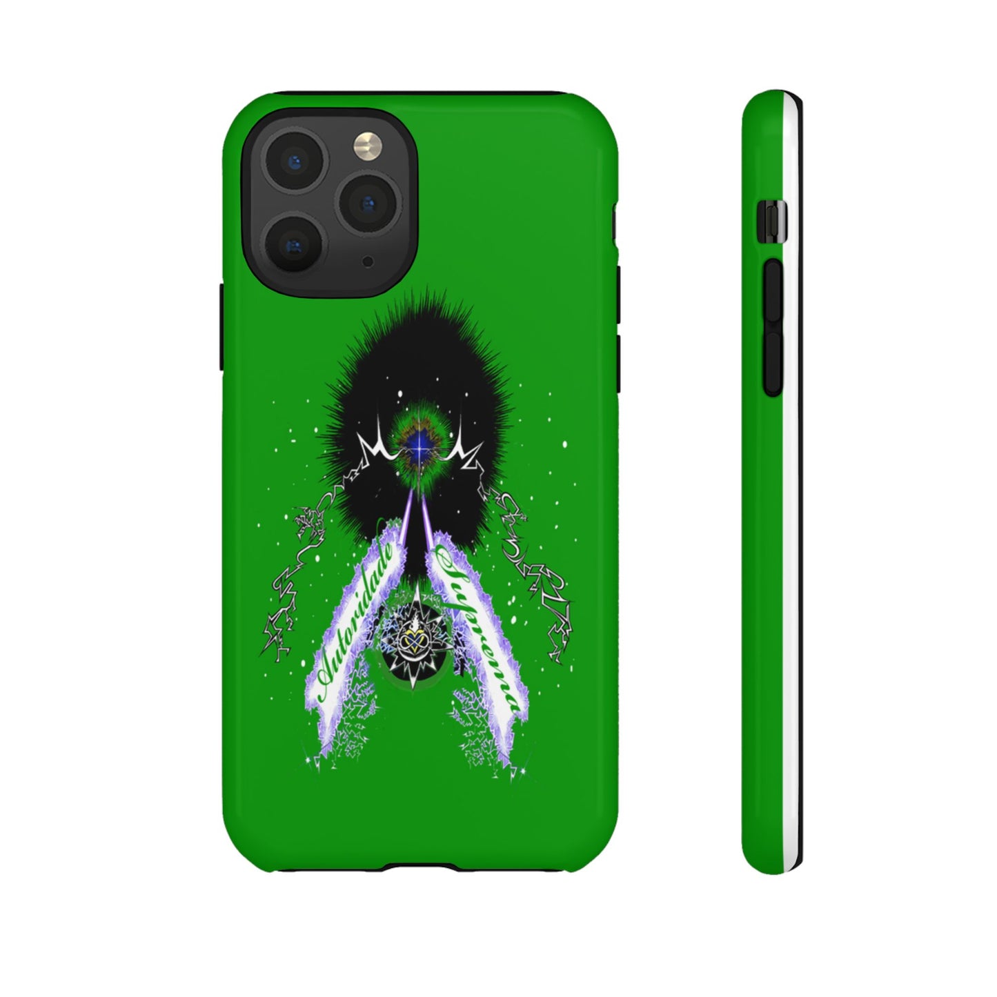 Autoridade Suprema -Portuguese -Green-Iphone only! Tough Cases