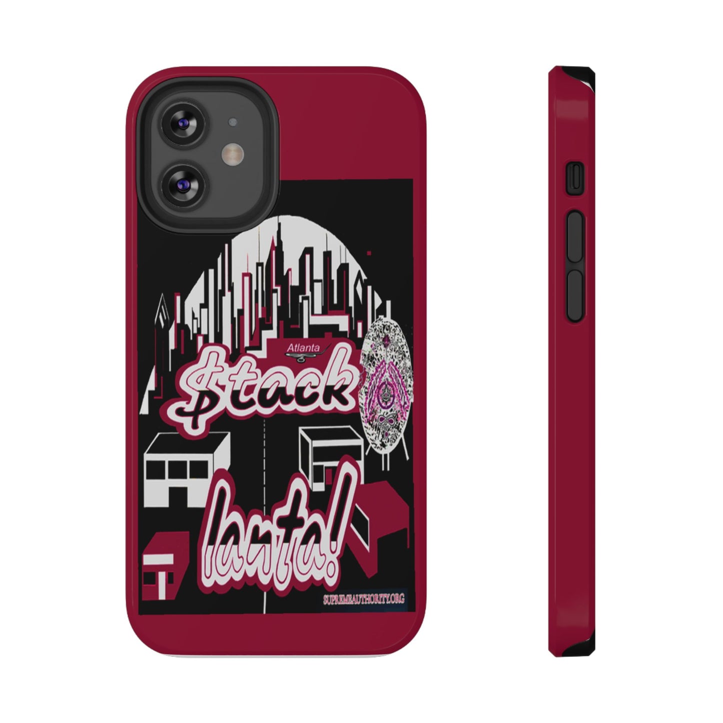 Stack-lanta 2!Remix Red Supreme Authority Iphone ONLY -Impact-Resistant Cases