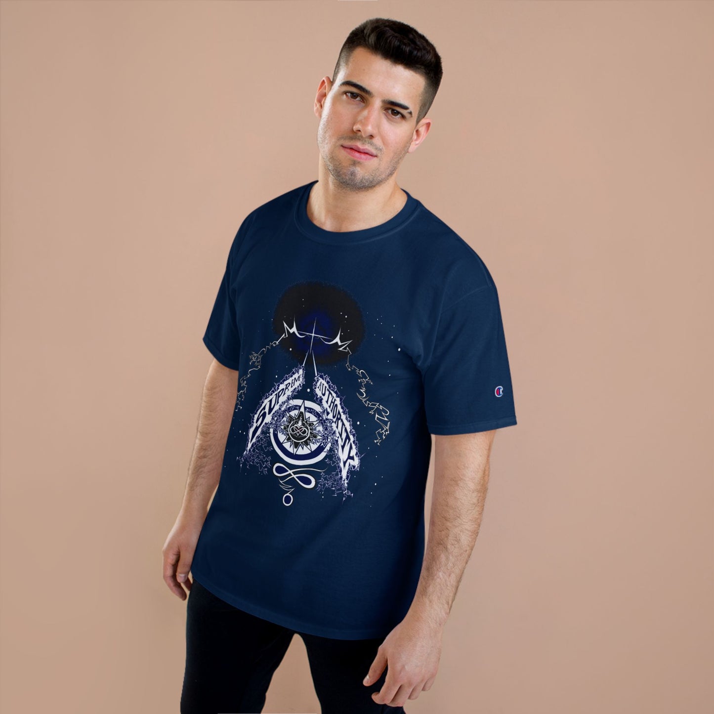 Supreme Authority - John 3:16 Champion T-Shirt