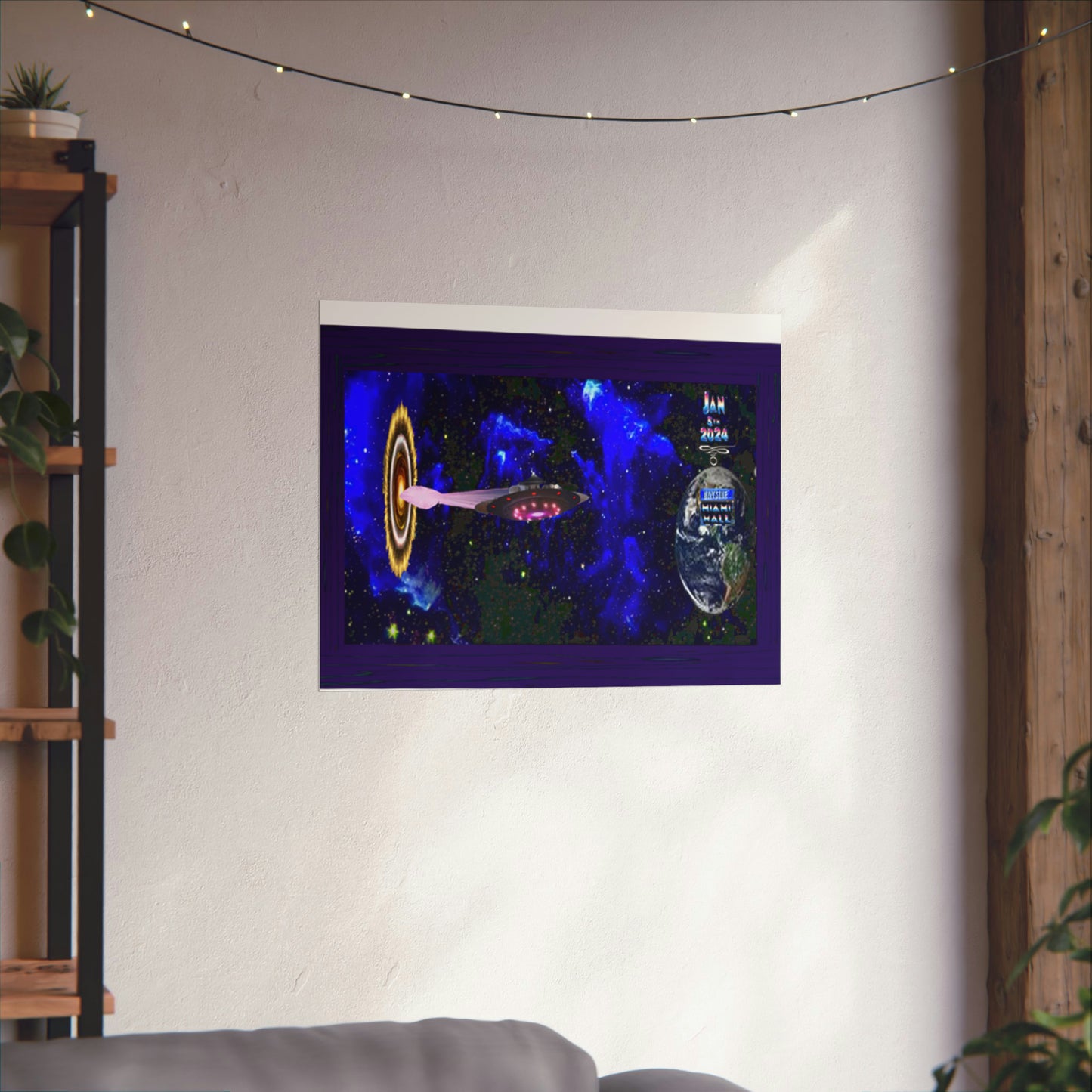 Miami Alien Mall 1 Matte Horizontal Posters