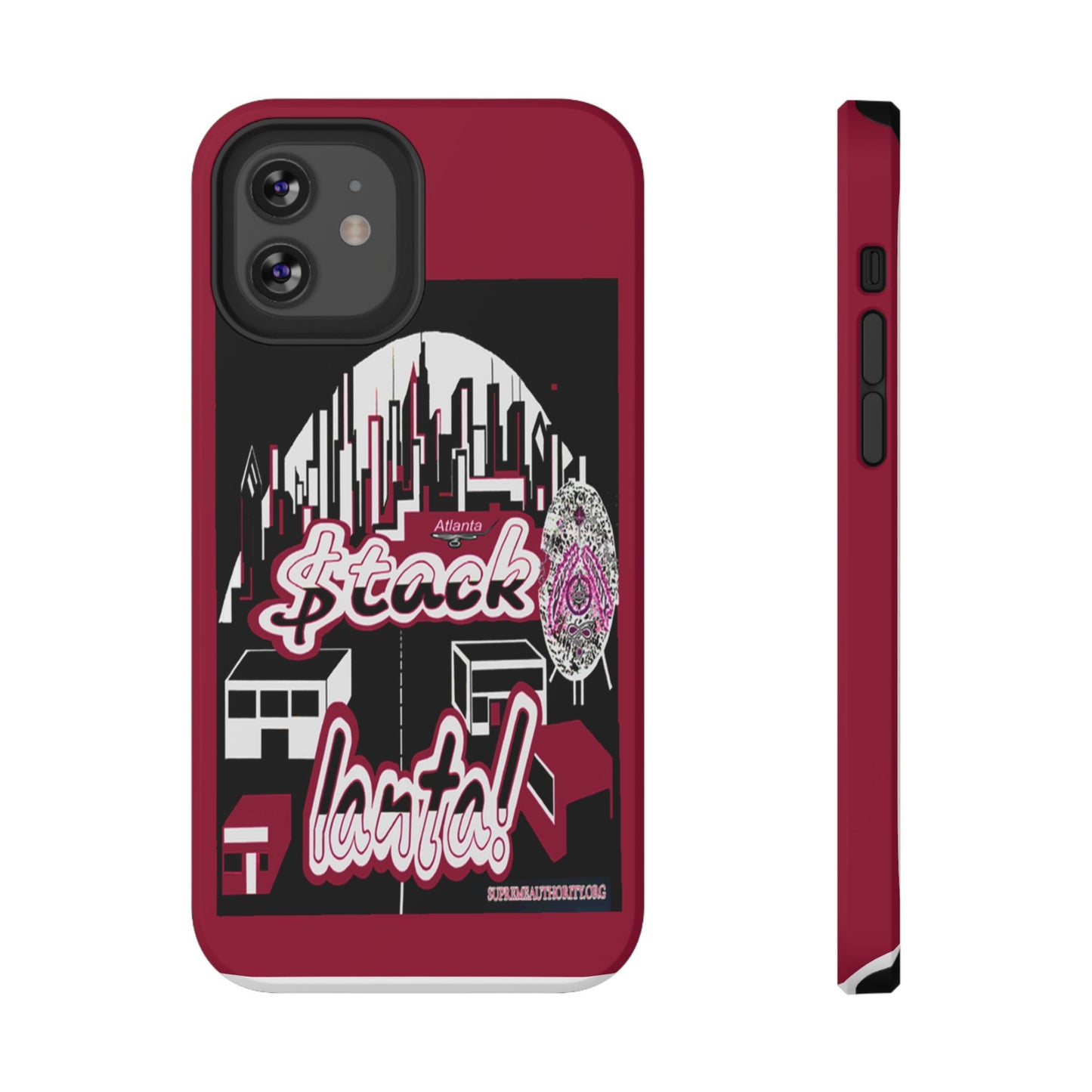 Stack-lanta 2!Remix Red Supreme Authority Iphone ONLY -Impact-Resistant Cases