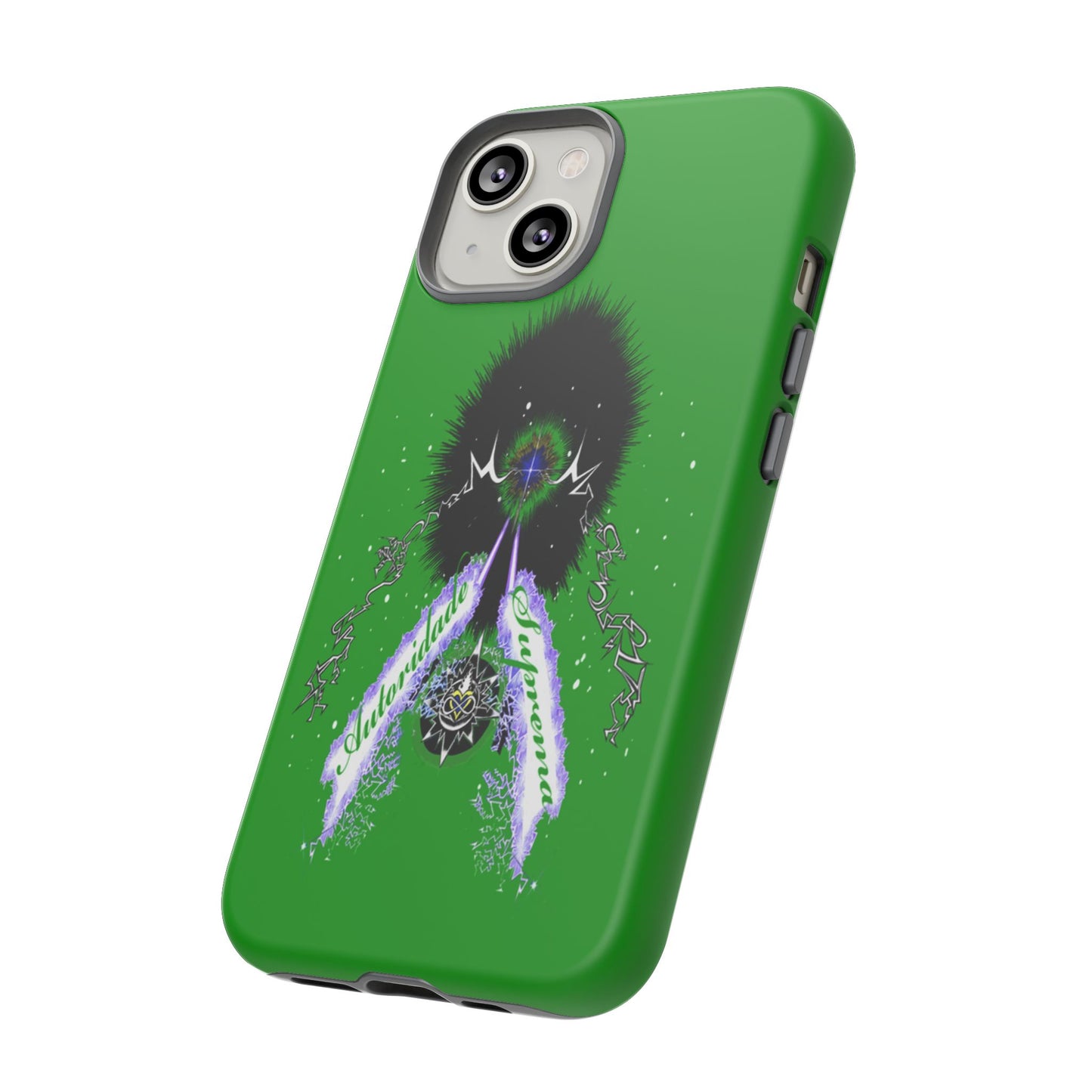 Autoridade Suprema -Portuguese -Green-Iphone only! Tough Cases