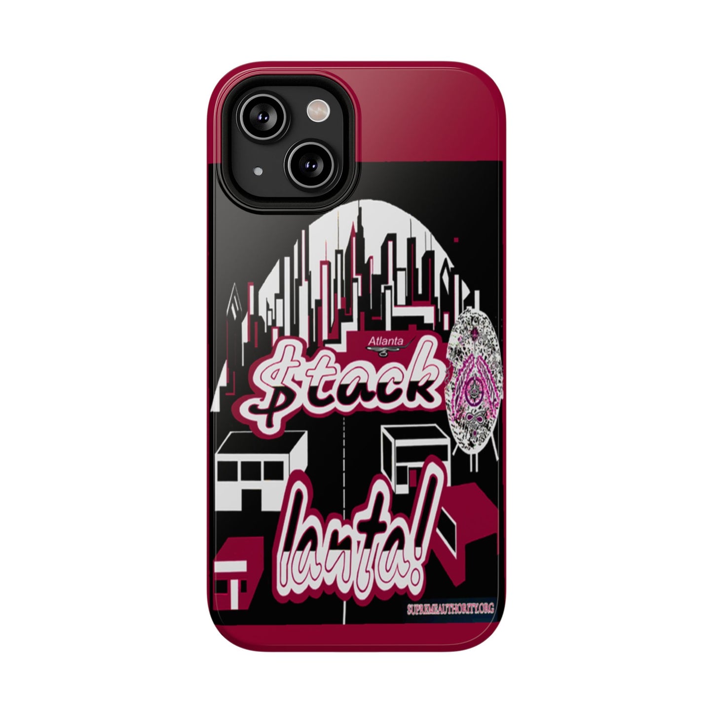Stack-lanta 2!Remix Red Supreme Authority Iphone ONLY -Impact-Resistant Cases