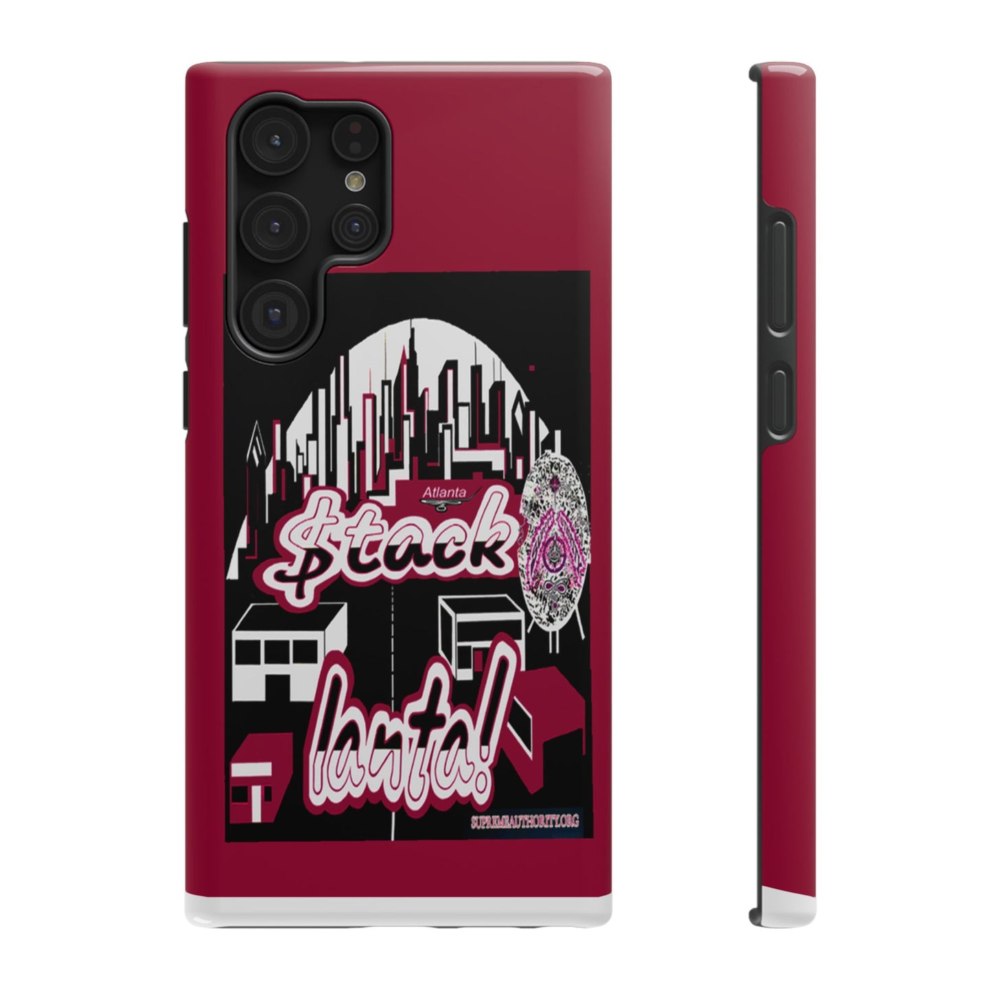 Stack-lanta 2! Red Rremix Supreme Authority Samsung ONLY -Impact-Resistant Cases