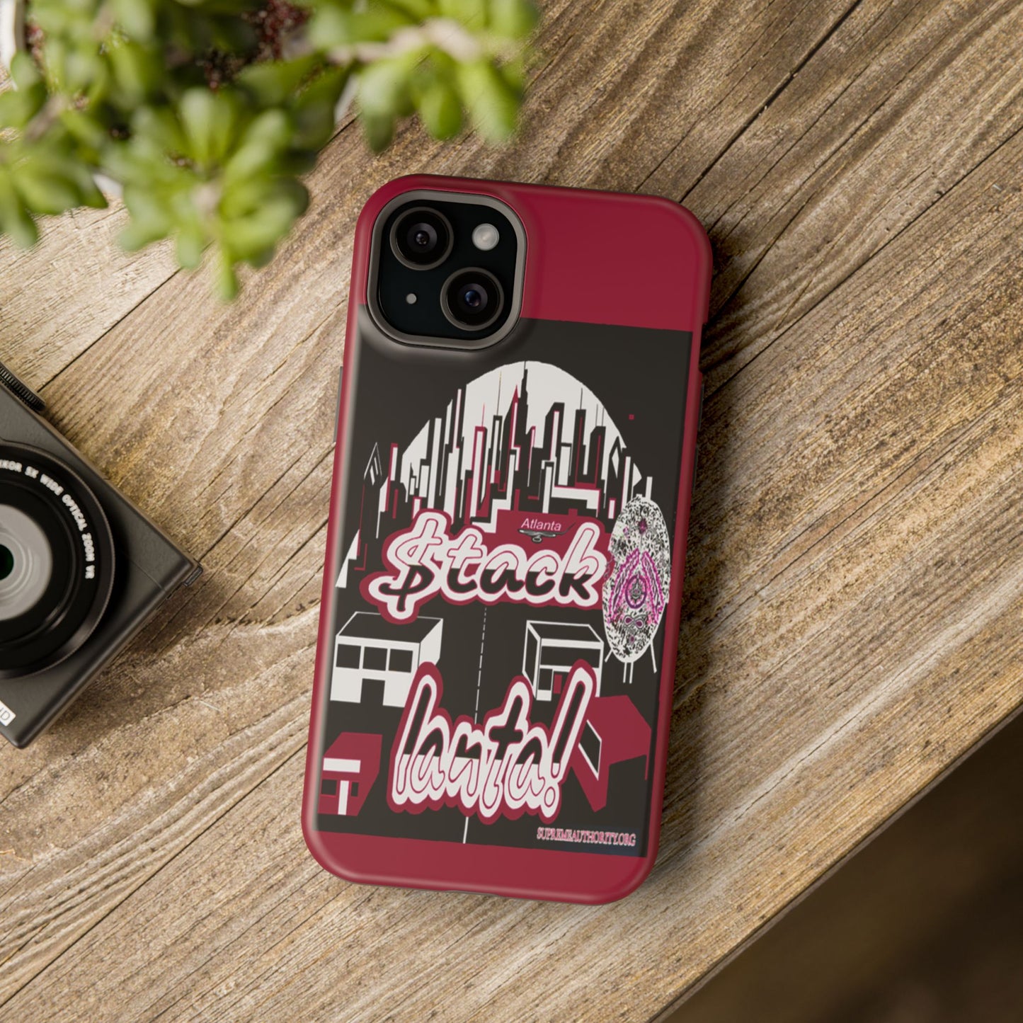 Stack-lanta 2!Remix Red Supreme Authority Iphone ONLY -Impact-Resistant Cases