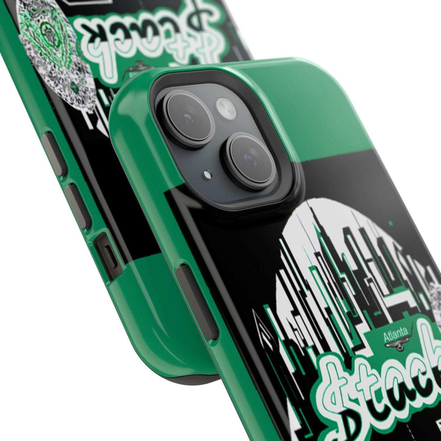 Stack-lanta 2! Remix Green Supreme Authority Iphone ONLY -Impact-Resistant Cases