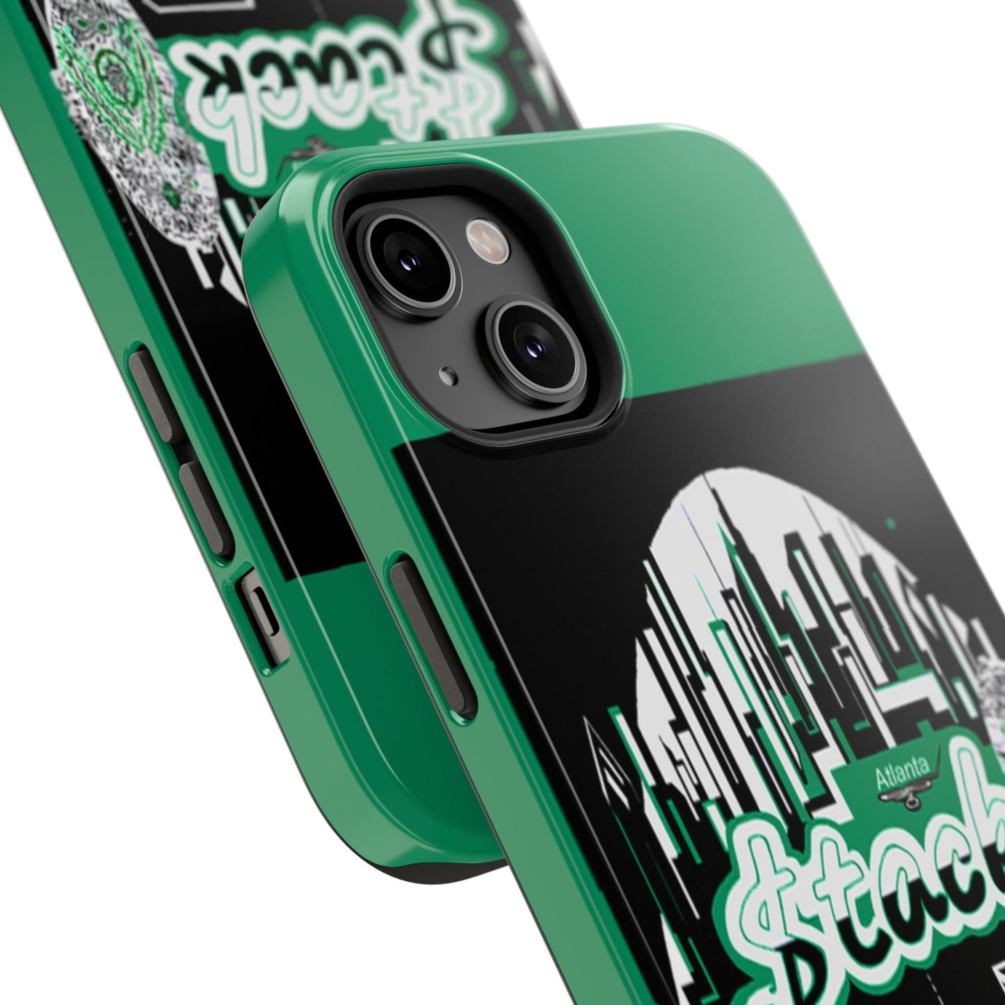 Stack-lanta 2! Remix Green Supreme Authority Iphone ONLY -Impact-Resistant Cases