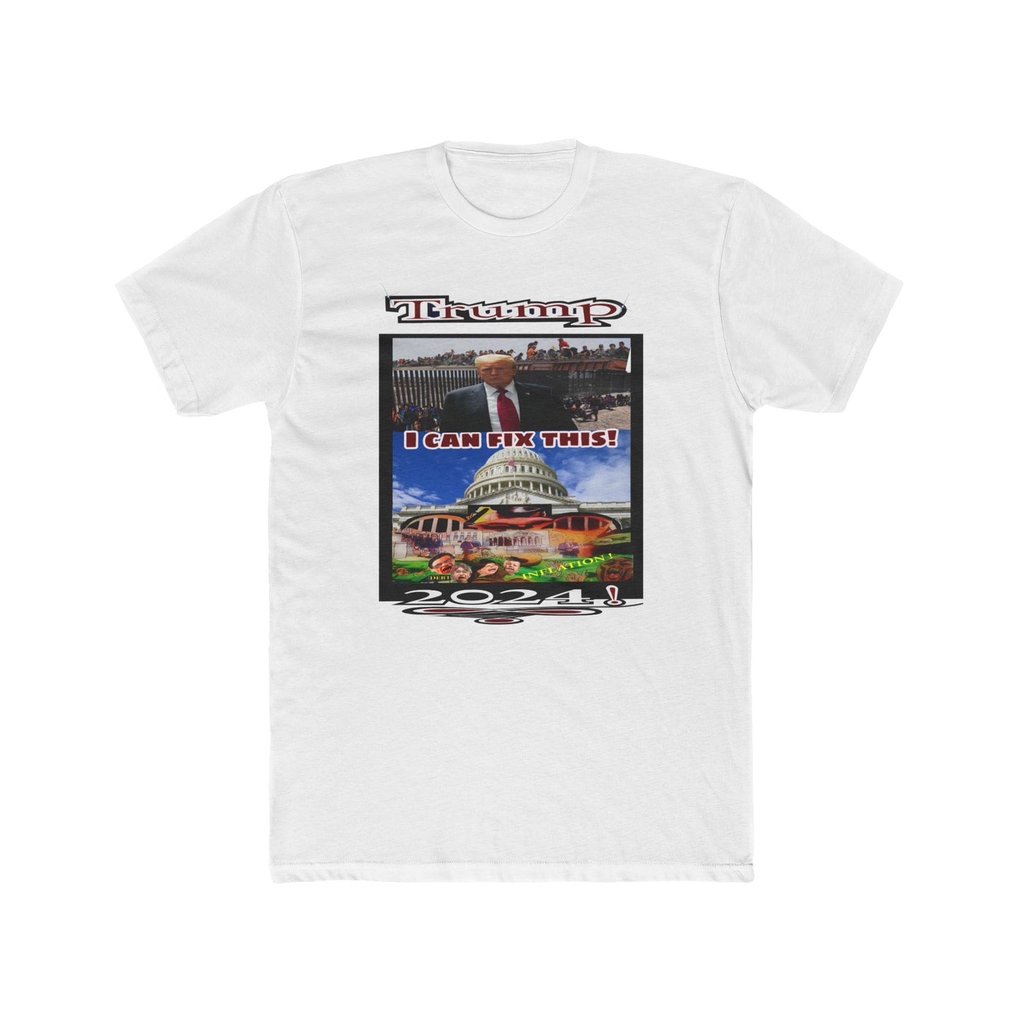 Trump I can fix this - Unisex Cotton Crew Tee