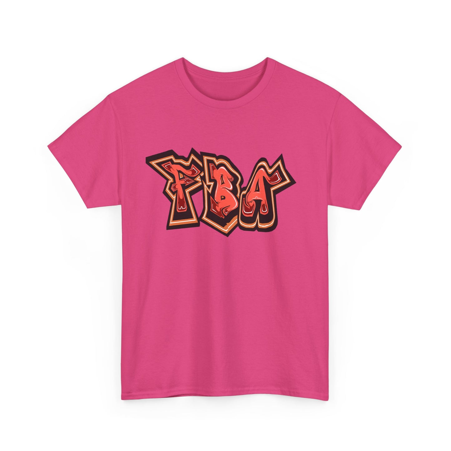 FBA First Fire ,Graffiti Style Unisex Heavy Cotton Tee, Streetwear T-Shirt, Urban Fashion Top, Casual Everyday Wear, Gift for Hip-Hop Lovers