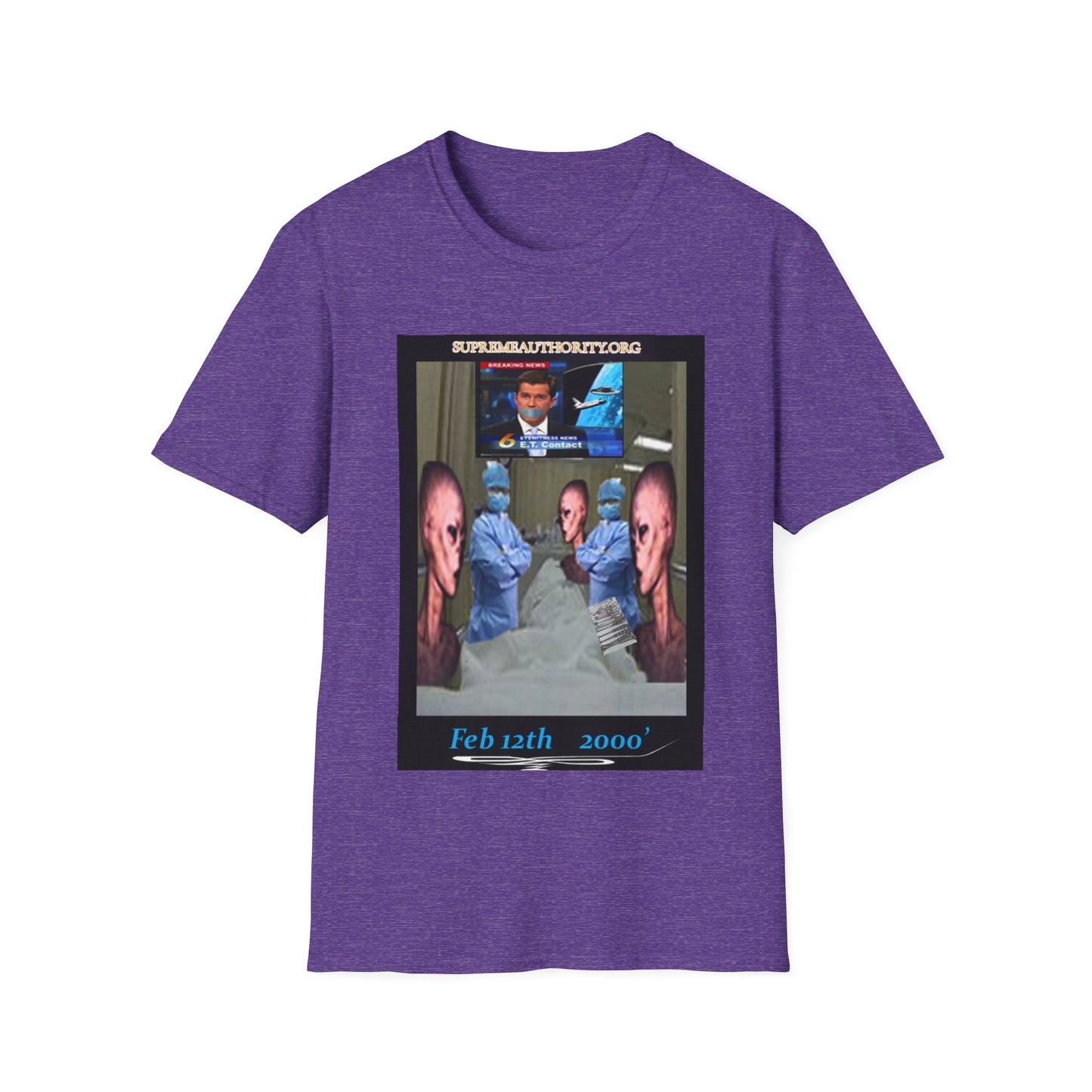 Feb. 12th 2000' An Alien Grey Operation - Grey Unisex Softstyle T-Shirt