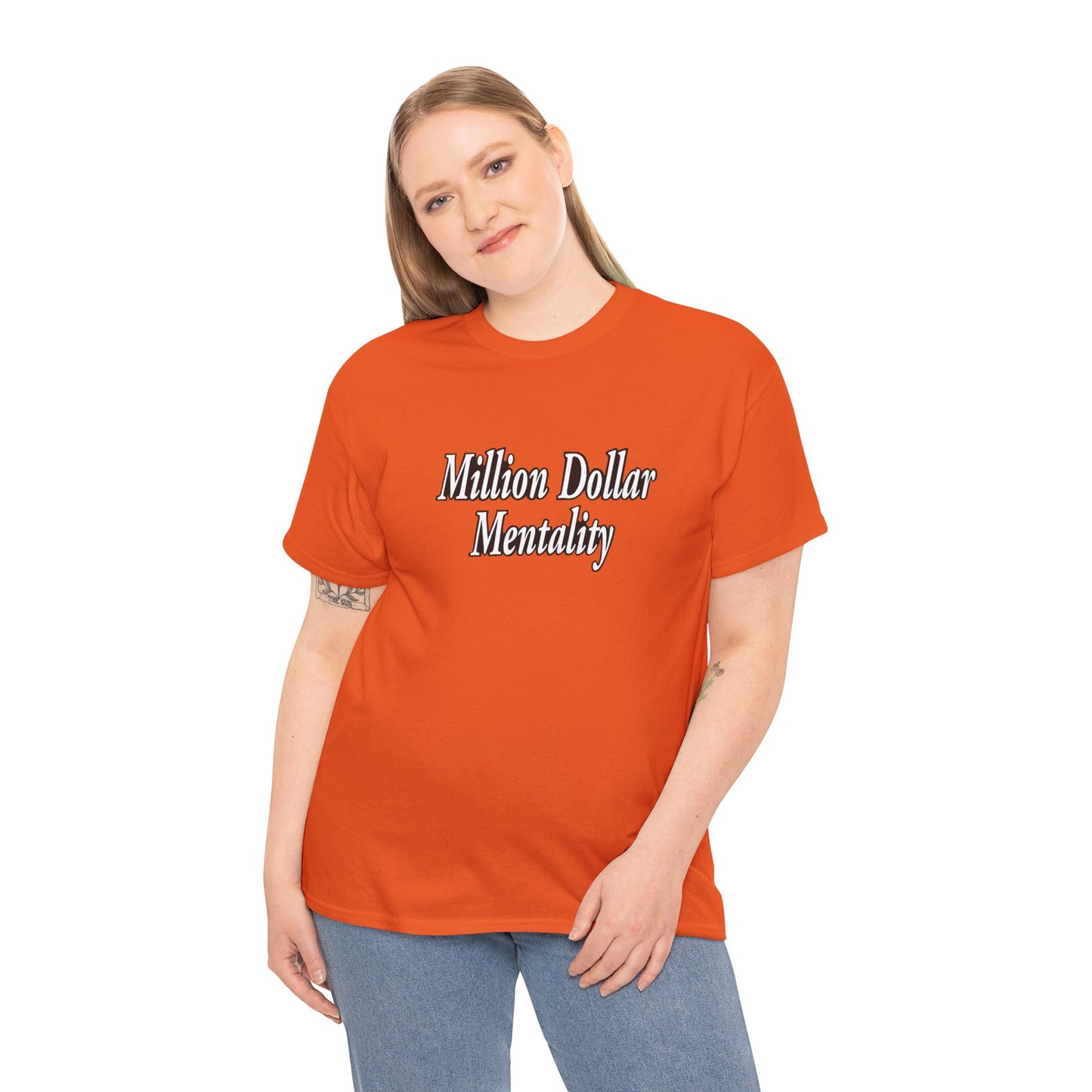 Copy of Million Dollar Mentality 2 w/ Life Hack Unisex Heavy Cotton Tee