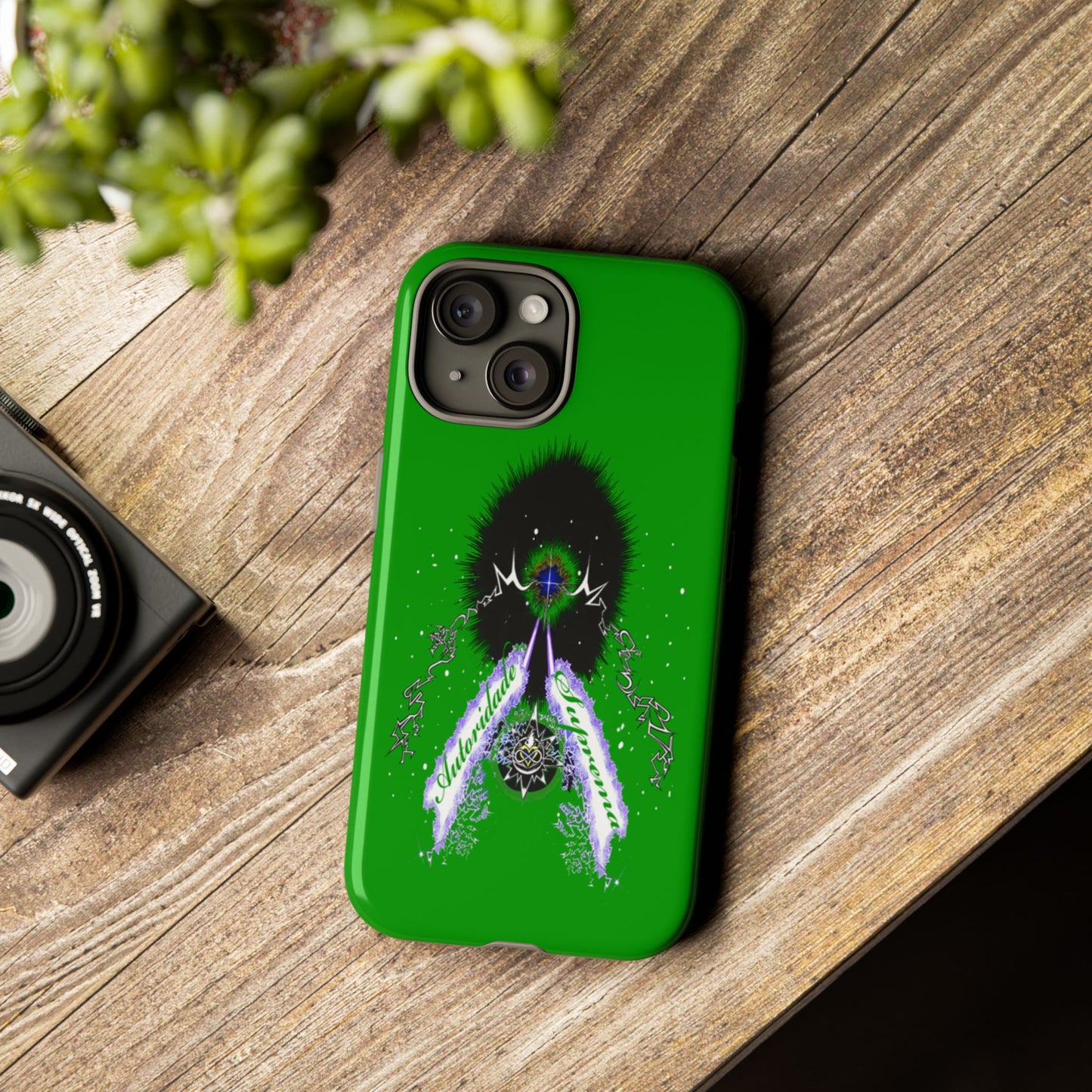 Autoridade Suprema -Portuguese -Green-Iphone only! Tough Cases