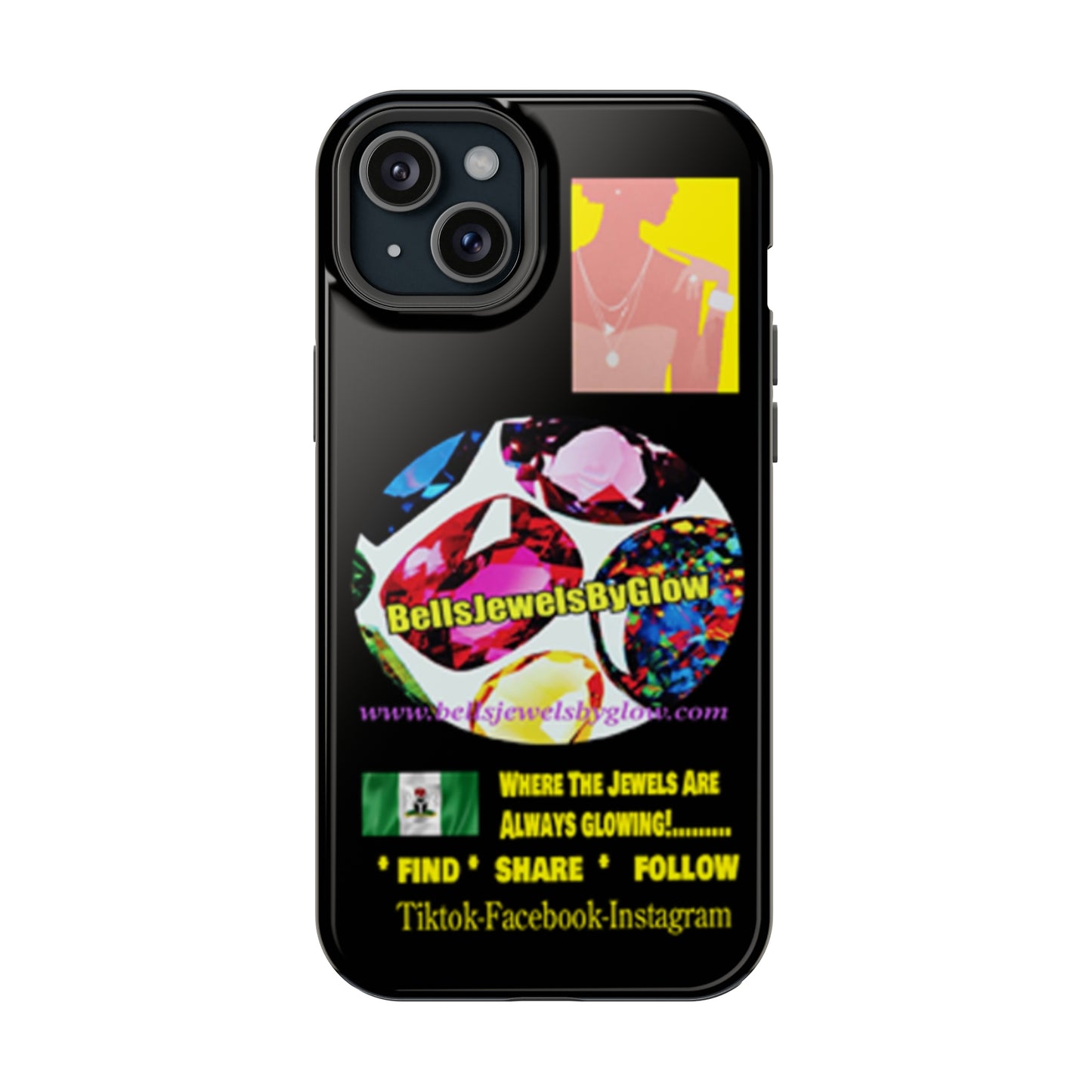 Jewels by Glow Iphone only! MagSafe Tough Cases