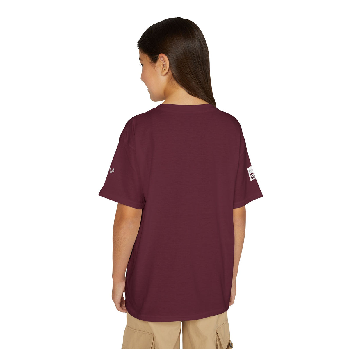 Small Hands, Big Sound — Latino Boy Violin Pre-Teen Musician Tee (White Ink)