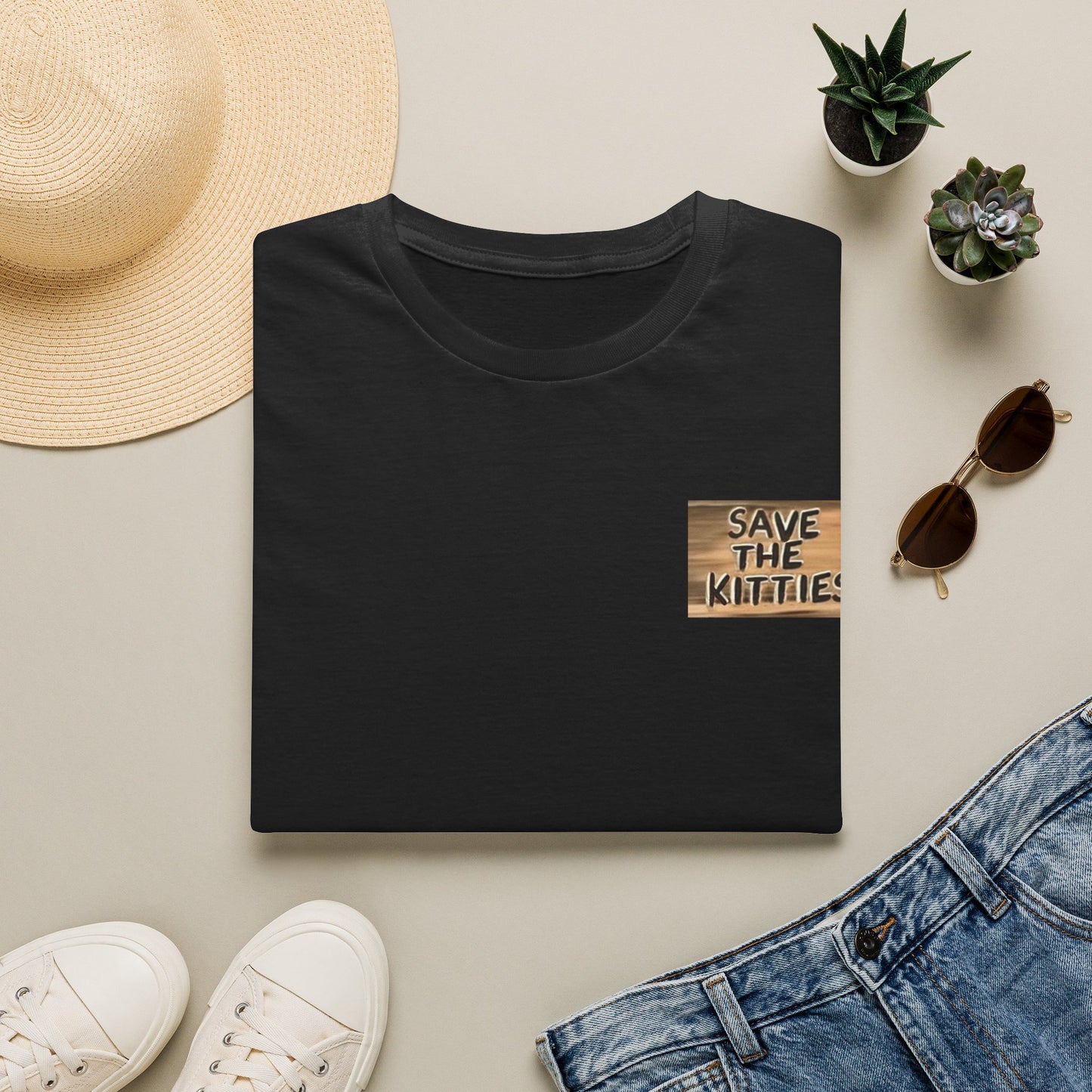 SAVE THE KITTIES - Cat Rescue Fund Raiser - Unisex Soft style T-Shirt
