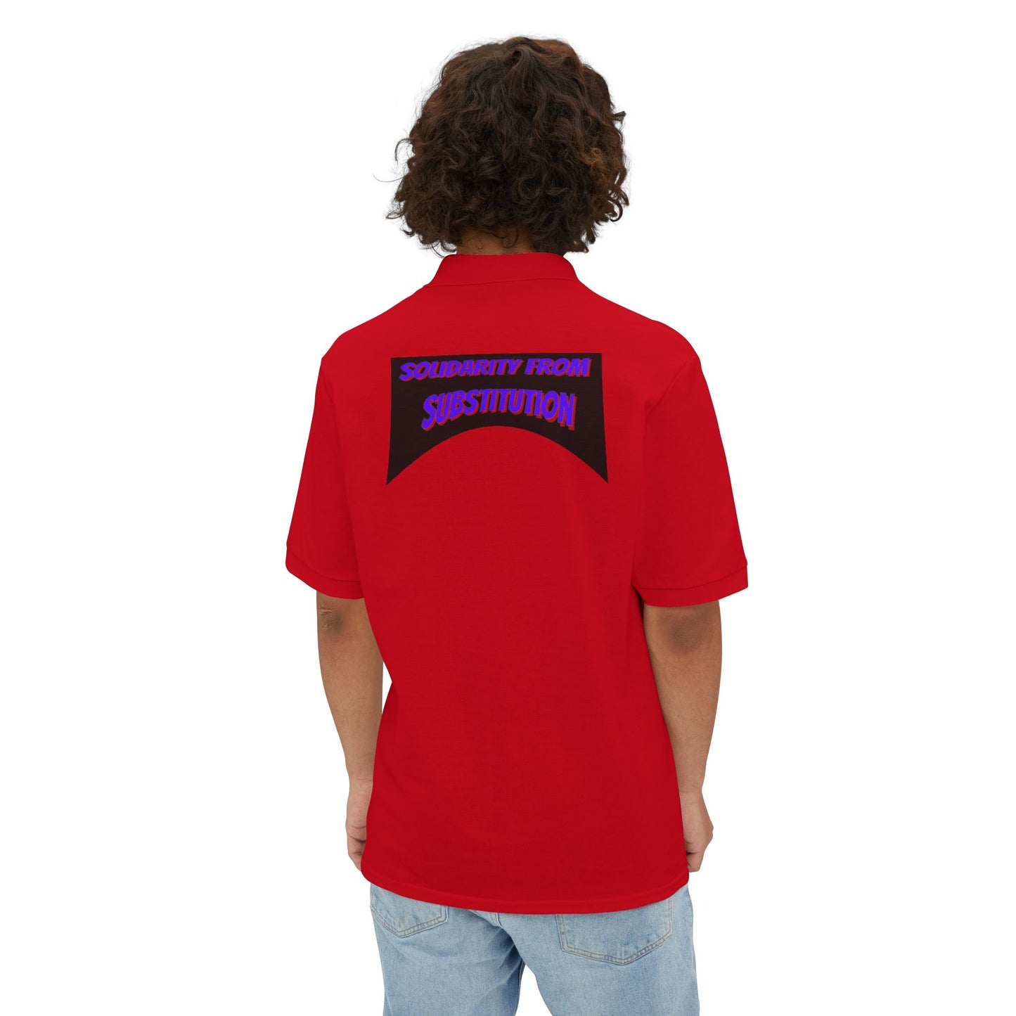 FBA Solidarity From Substitution  Chest Patch Men's Polo Shirt