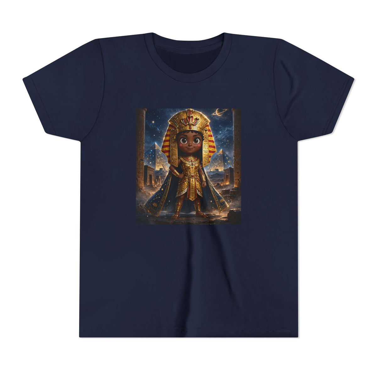 Amara — Cinematic Little Pharaoh from the Stars — Kids Tee