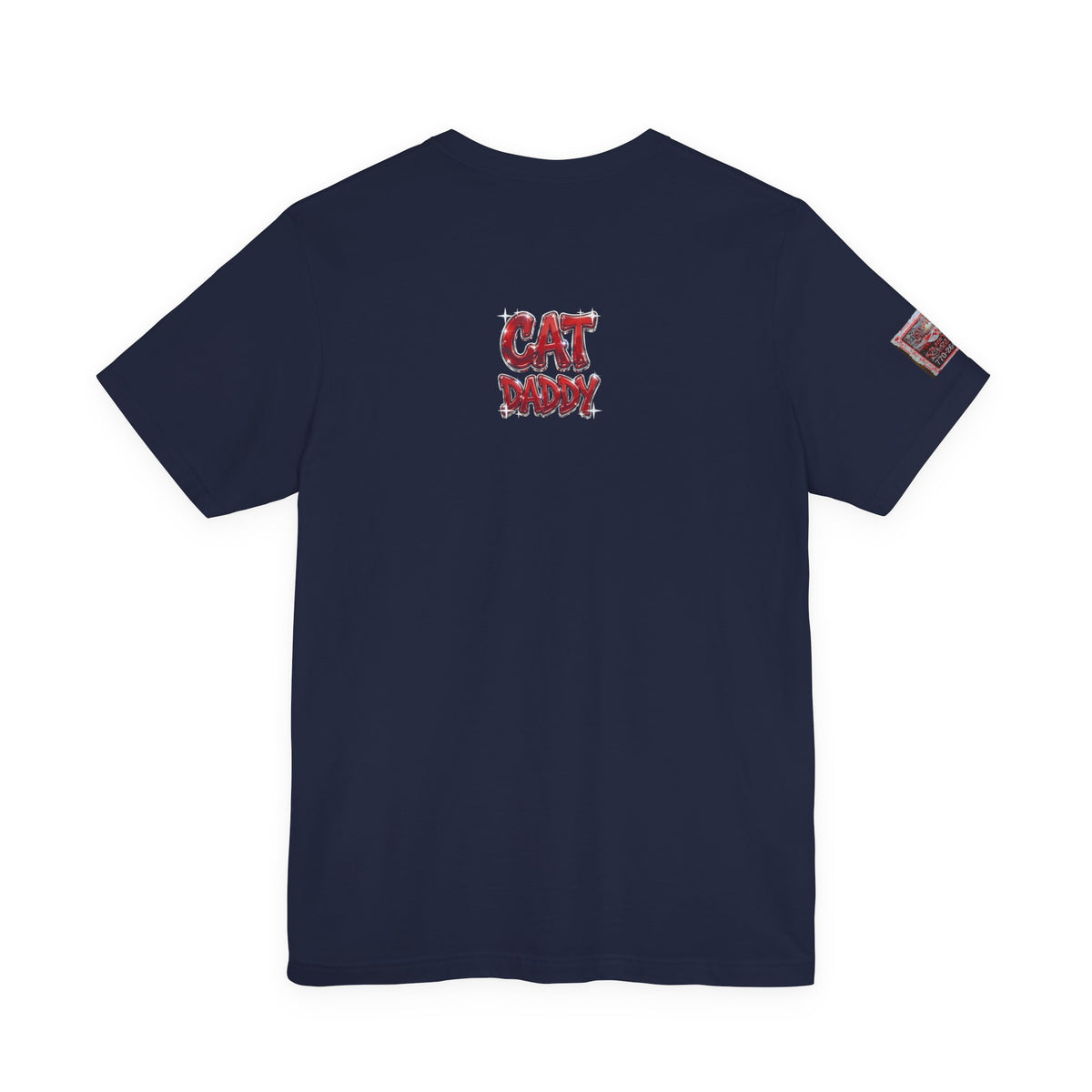 Cat Daddy Graffiti T-Shirt - Red Chrome, Back + Sleeve Edition