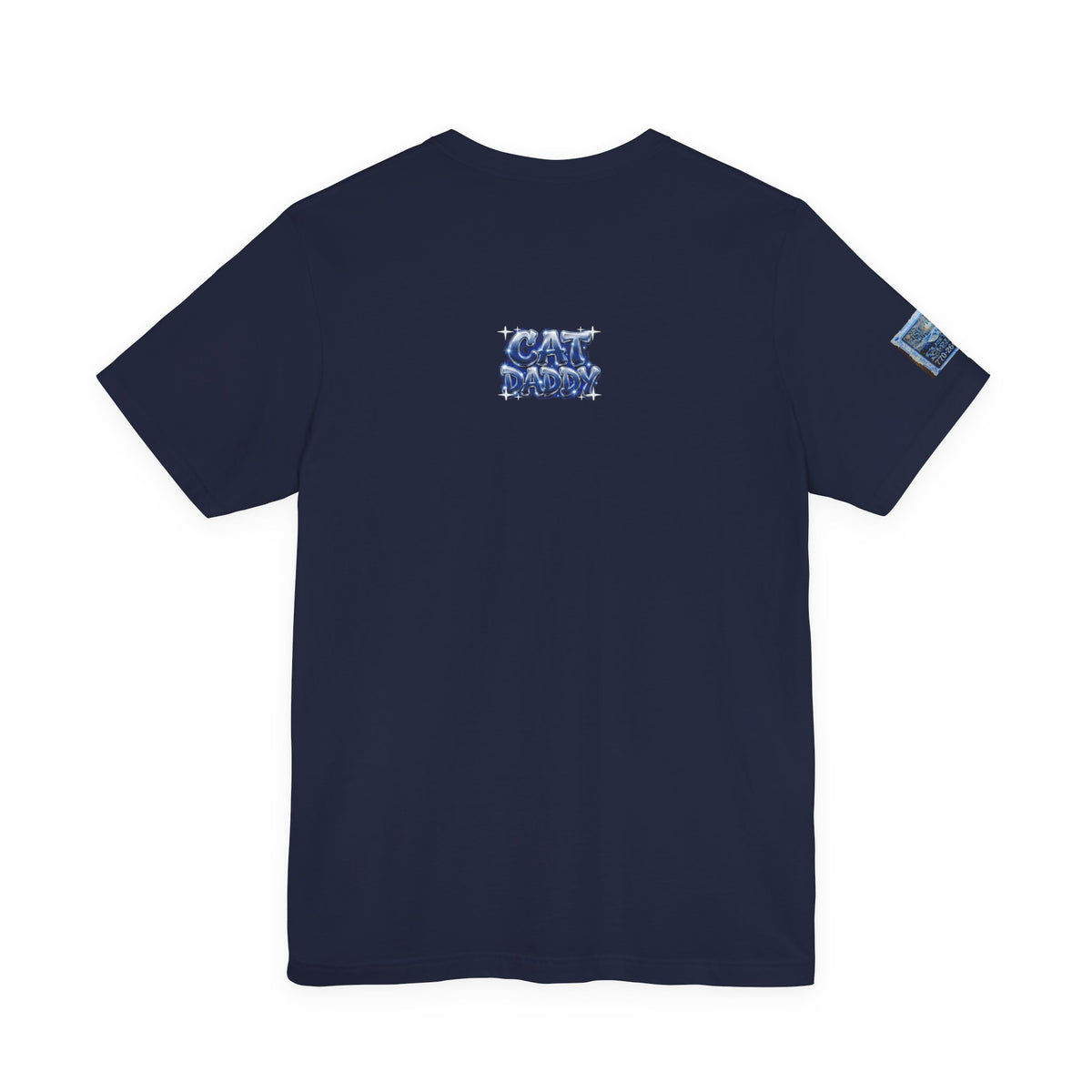 Cat Daddy Graffiti T-Shirt - Dark Blue Airbrush, Back + Sleeve Edition