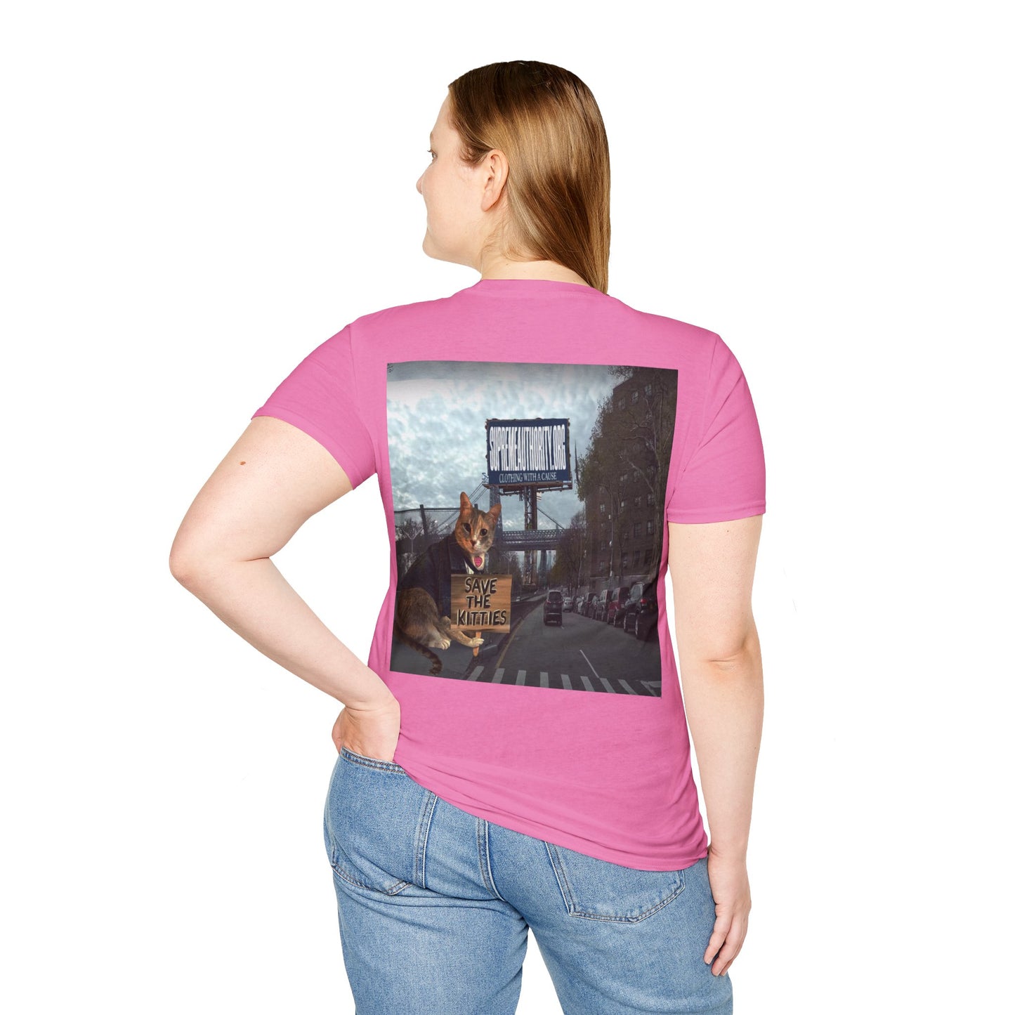 SAVE THE KITTIES - Cat Rescue Fund Raiser - Unisex Soft style T-Shirt