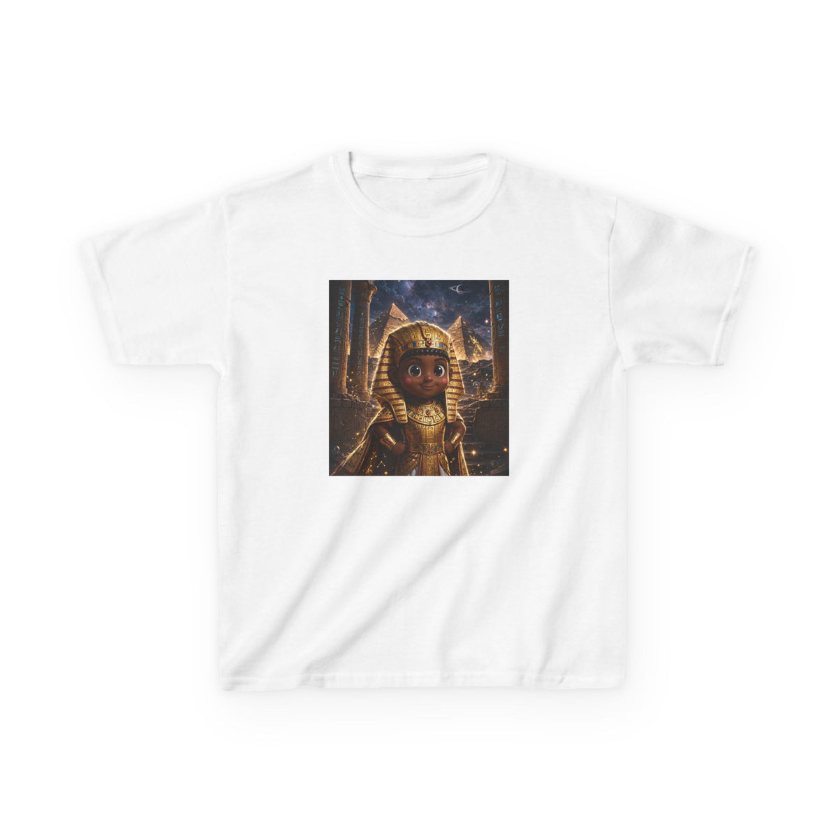 SEFU — Cinematic Little Pharaoh from the Stars — Kids Tee (Budget Edition)