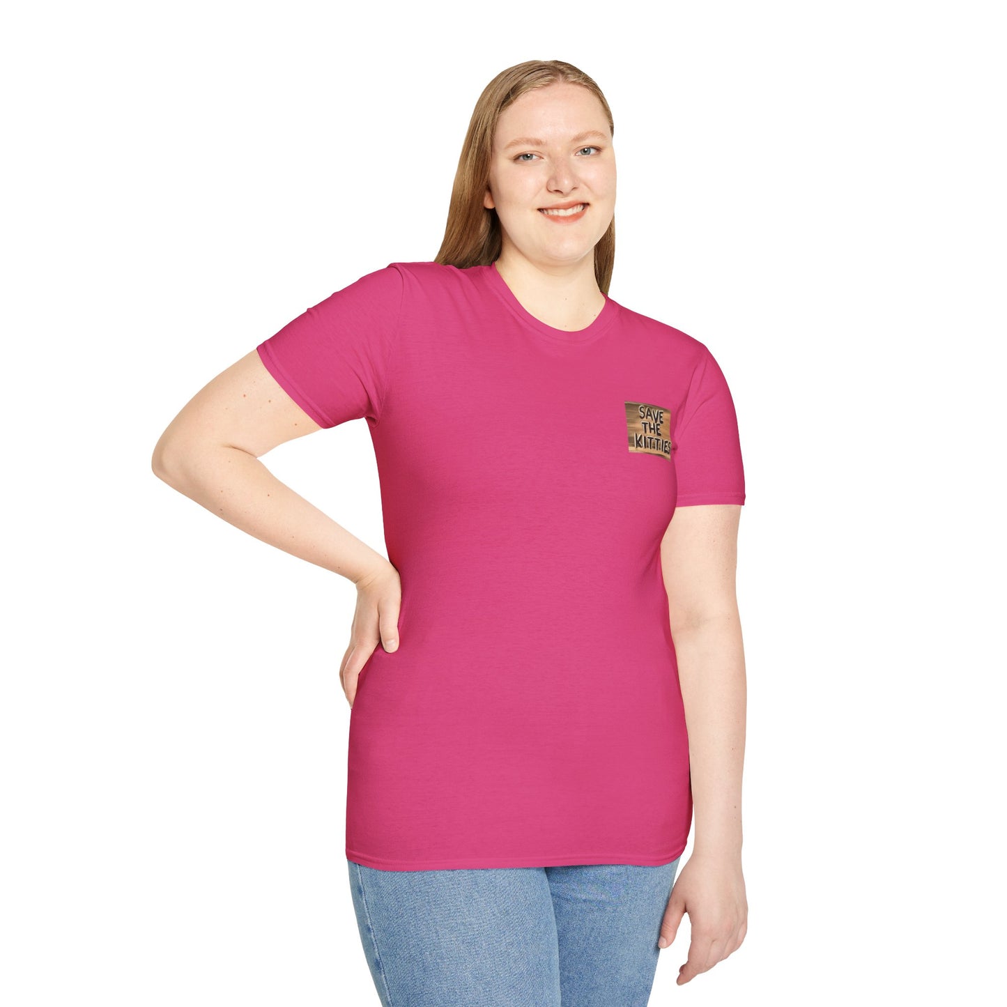 SAVE THE KITTIES - Cat Rescue Fund Raiser - Unisex Soft style T-Shirt