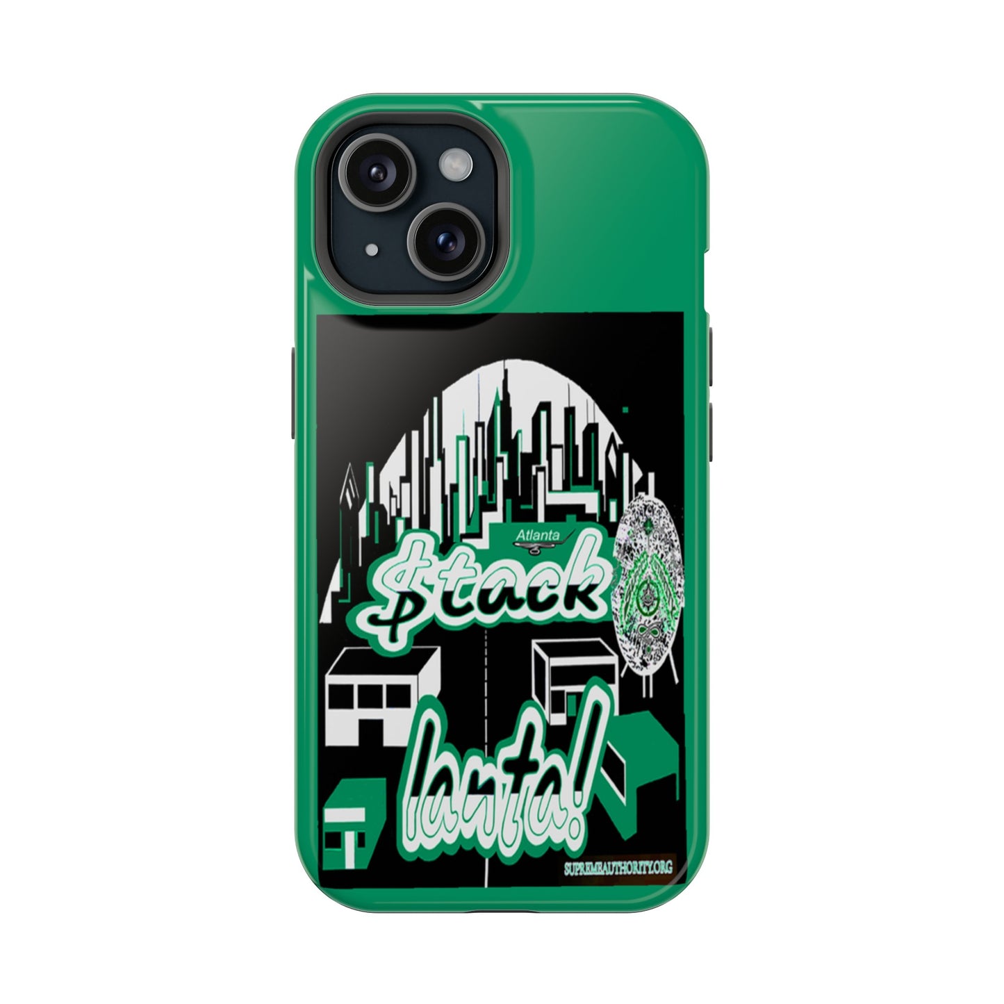 Stack-lanta 2 Remix Green Supreme Authority Samsung  ONLY  -Impact-Resistant Cases