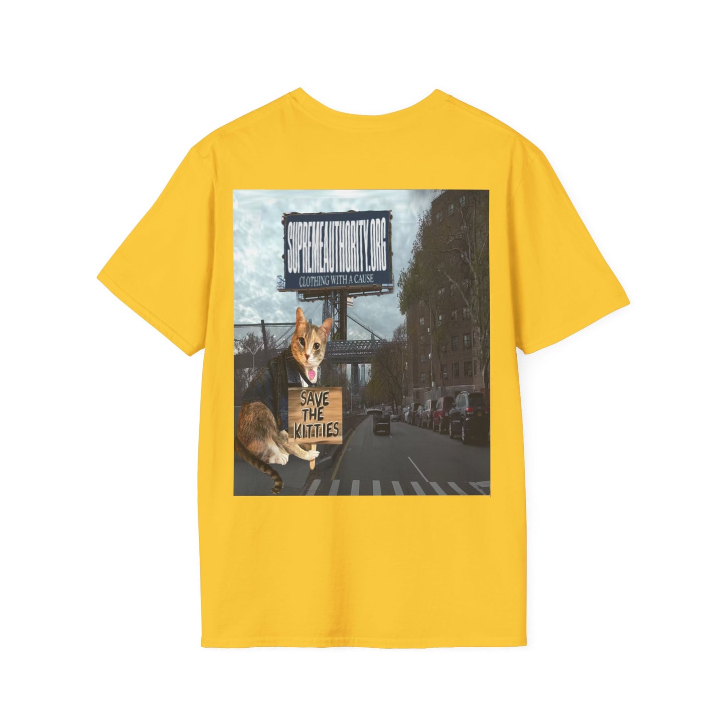 SAVE THE KITTIES - Cat Rescue Fund Raiser - Unisex Soft style T-Shirt