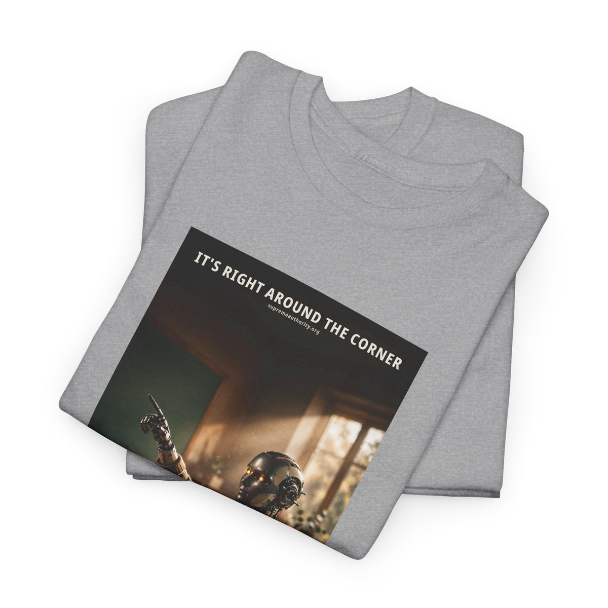 It's Right Around The Corner — Teacher Robot Tee (Budget Edition)