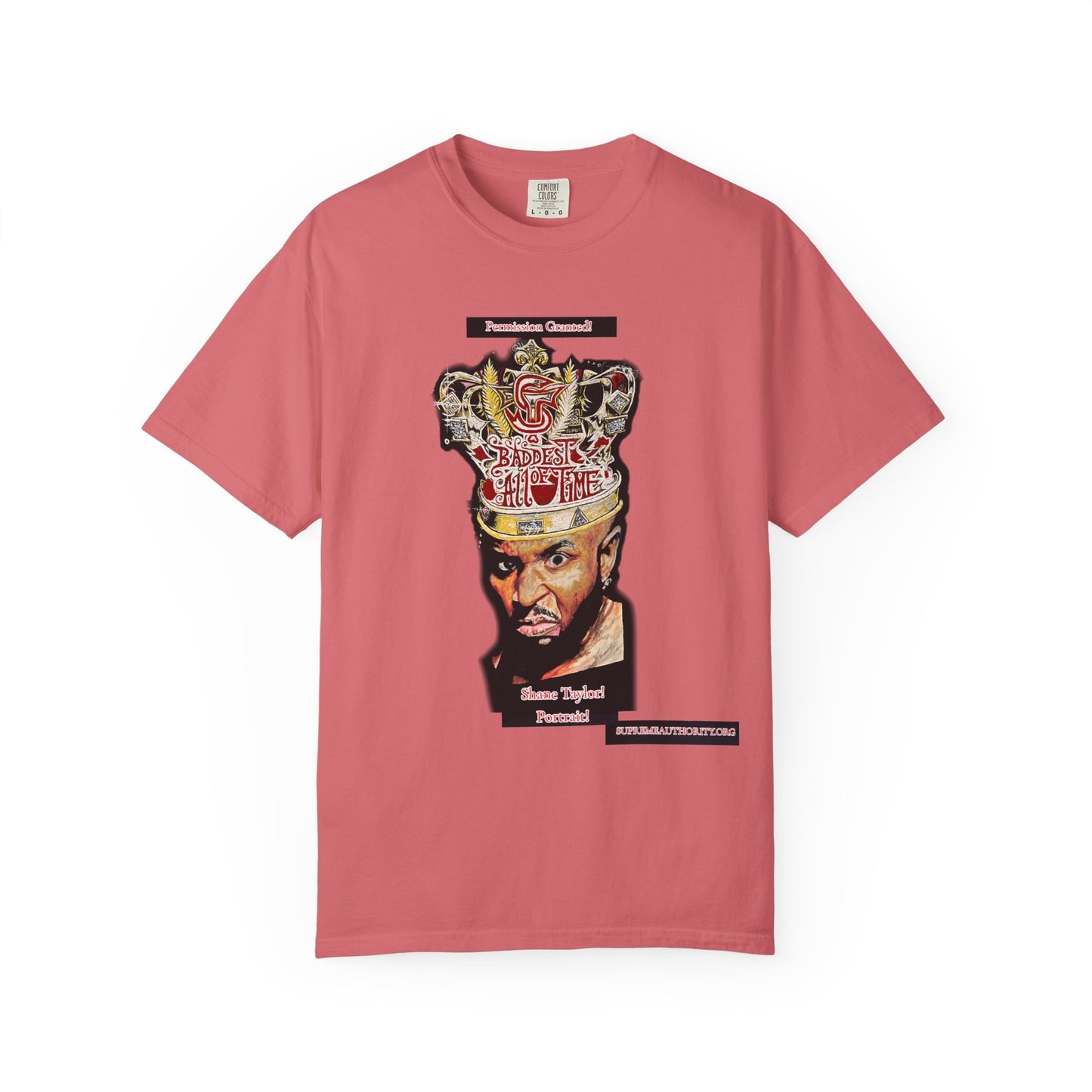 Permission Granted! Shane Taylor Portrait -Unisex Garment-Dyed T-shirt