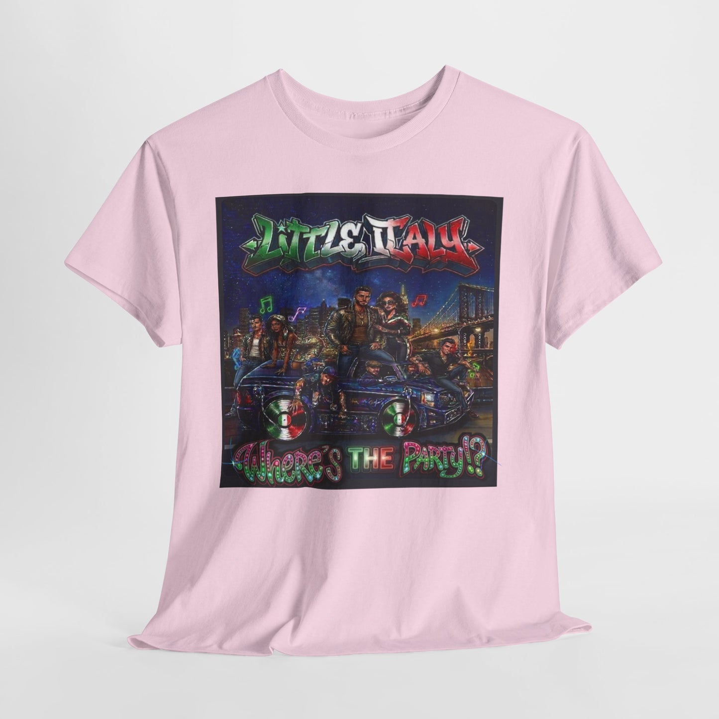 Where's The Party Italian Remix- Supreme Authority -Unisex Heavy Cotton Tee