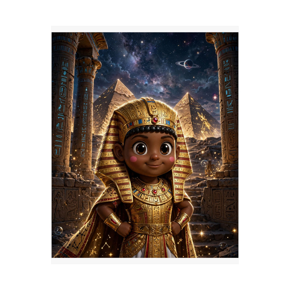 SEFU — Cinematic Little Pharaoh from the Stars — Kids Room Poster