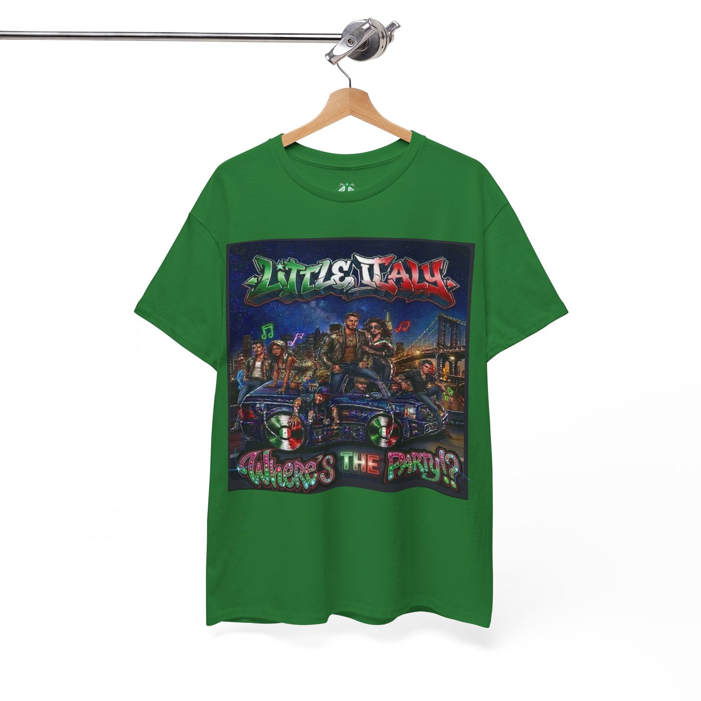 Where's The Party Italian Remix- Supreme Authority -Unisex Heavy Cotton Tee