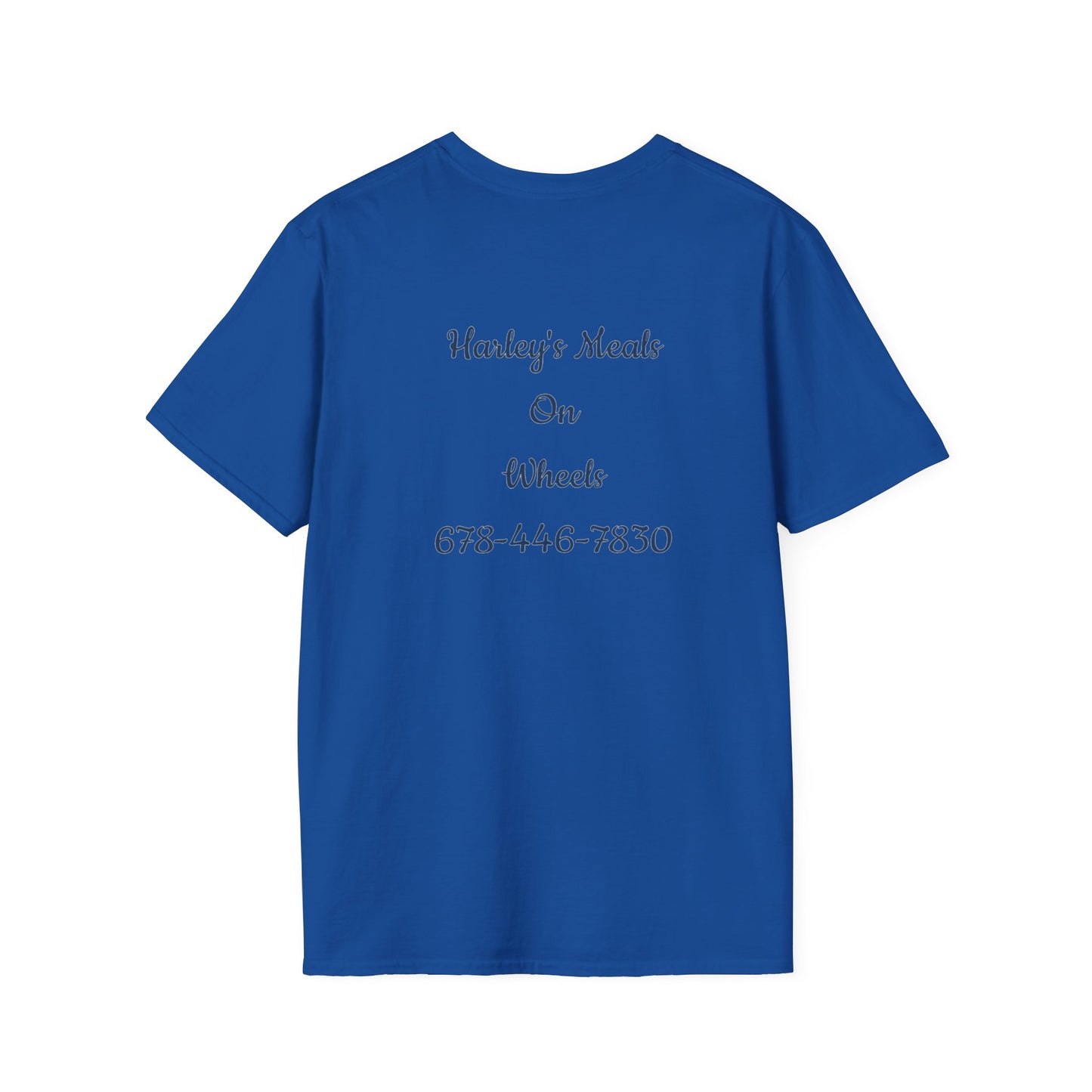 Harley's Meals On Wheels -Custom Unisex T-Shirt for Foodies, Great for Meal Delivery Services, Perfect for Events, Gift Idea for Food Lovers, Customizable Tee [...]