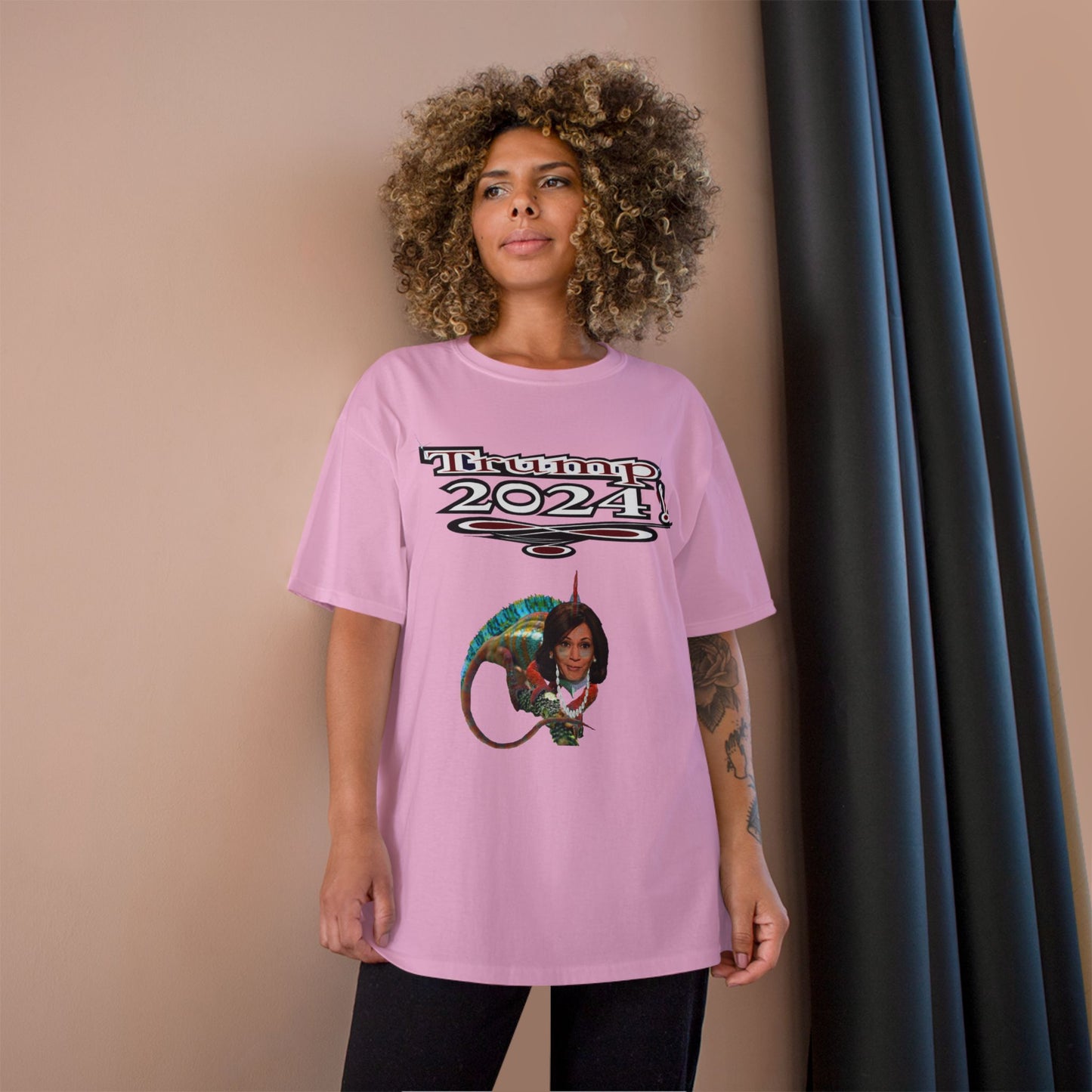 Trump Kamala Chameleon - Champion T-Shirt