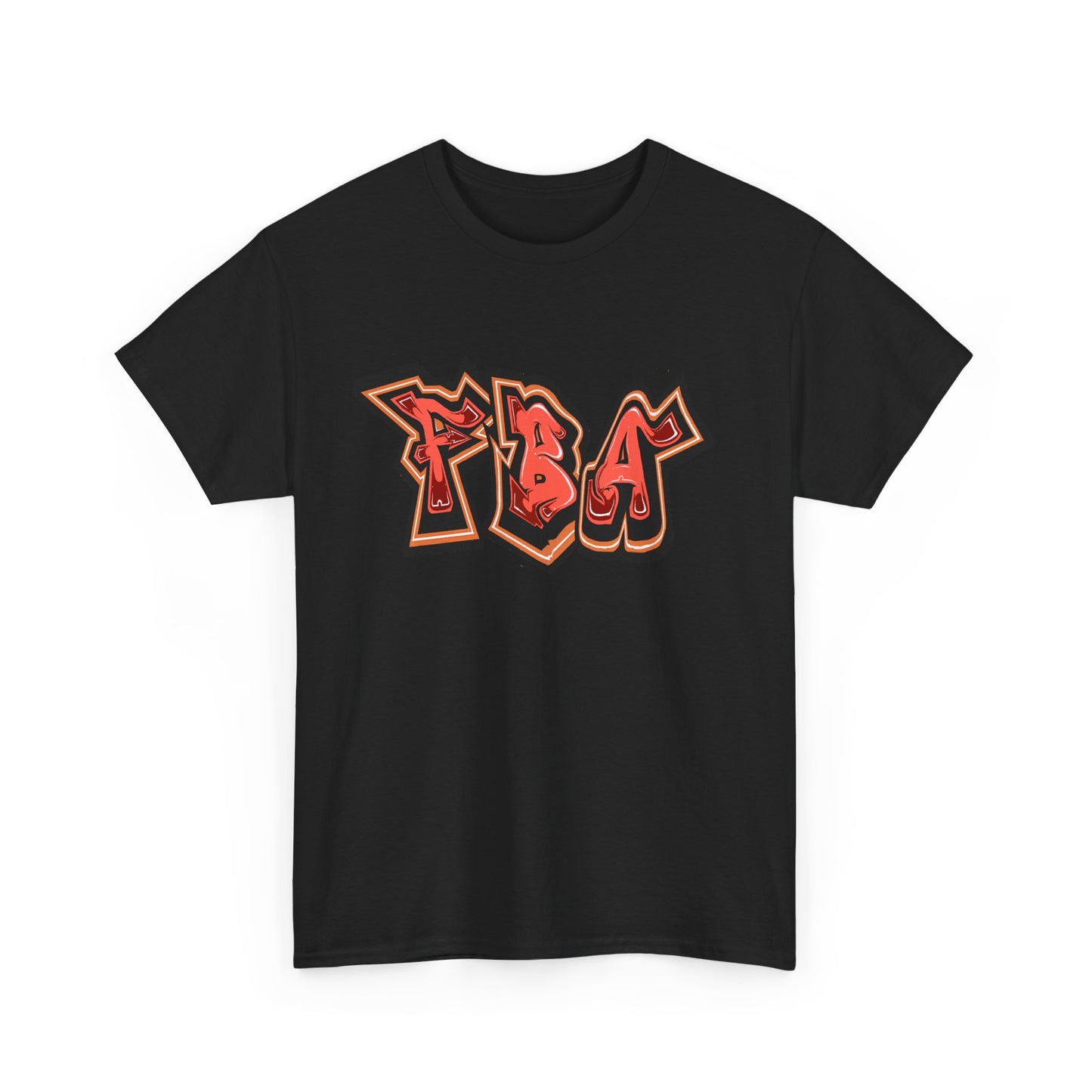 FBA First Fire ,Graffiti Style Unisex Heavy Cotton Tee, Streetwear T-Shirt, Urban Fashion Top, Casual Everyday Wear, Gift for Hip-Hop Lovers